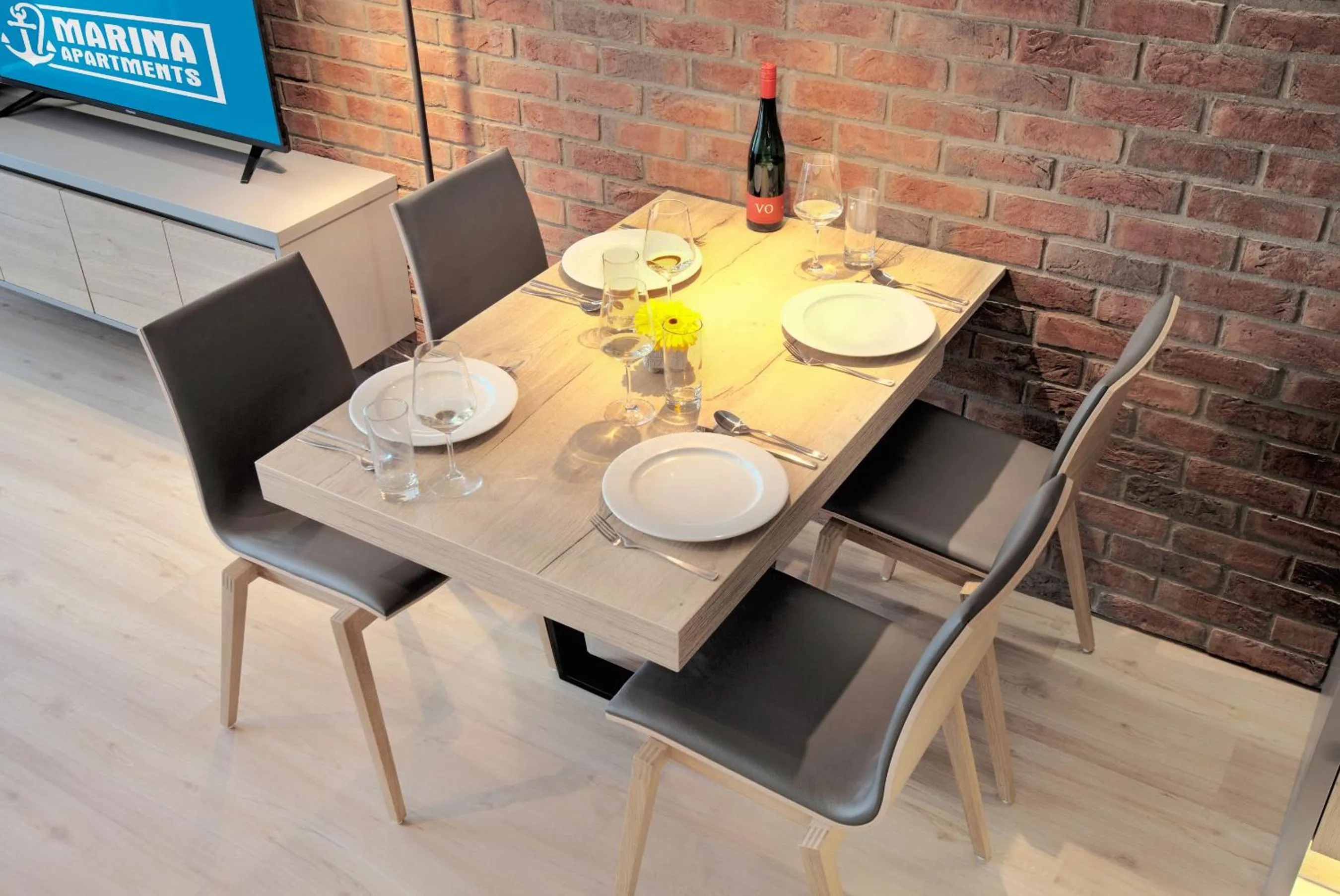 Dining area in Marina Apartments Regensburg