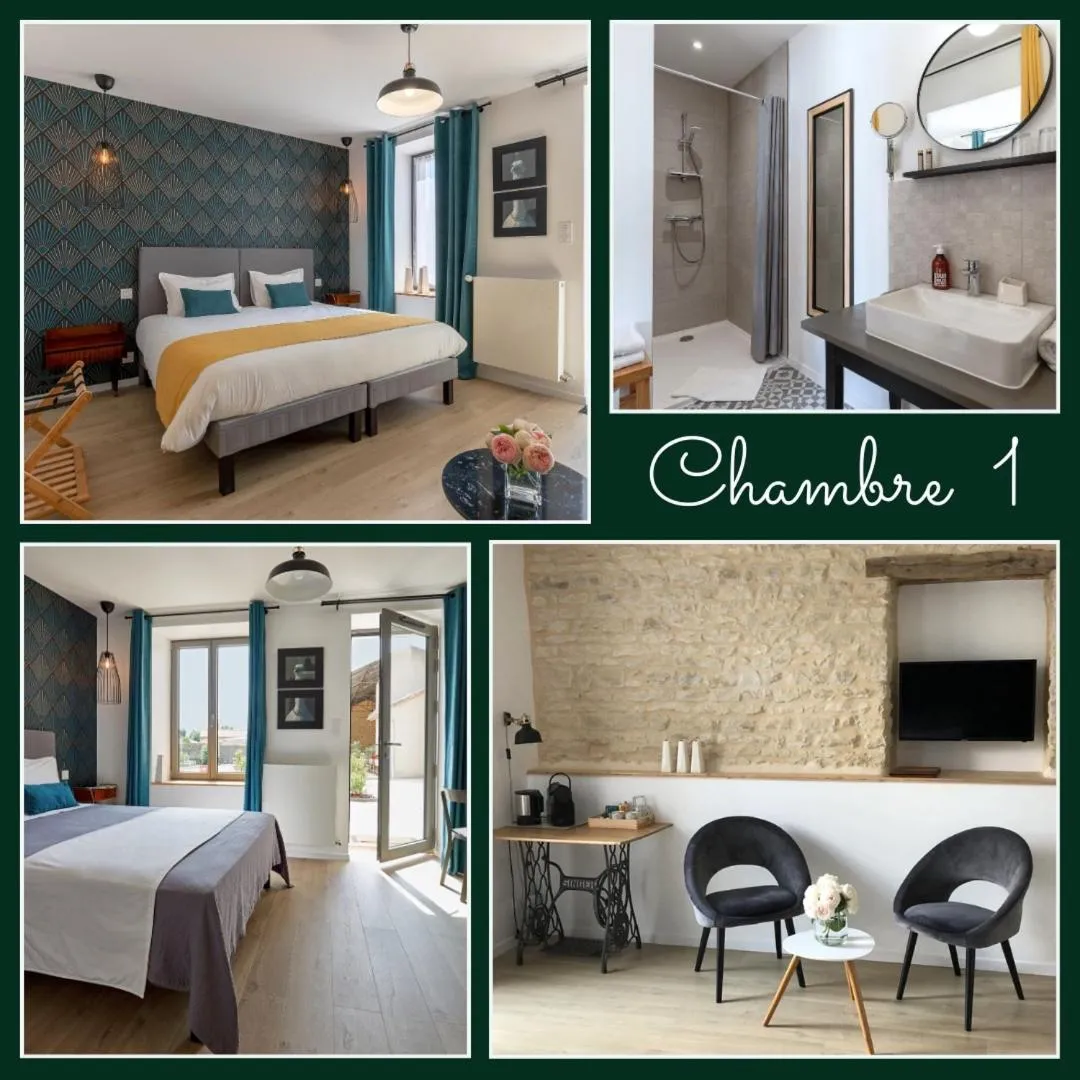 Bed in AU LOGIS DE BELLEFOIS - Chambres d'hôtes