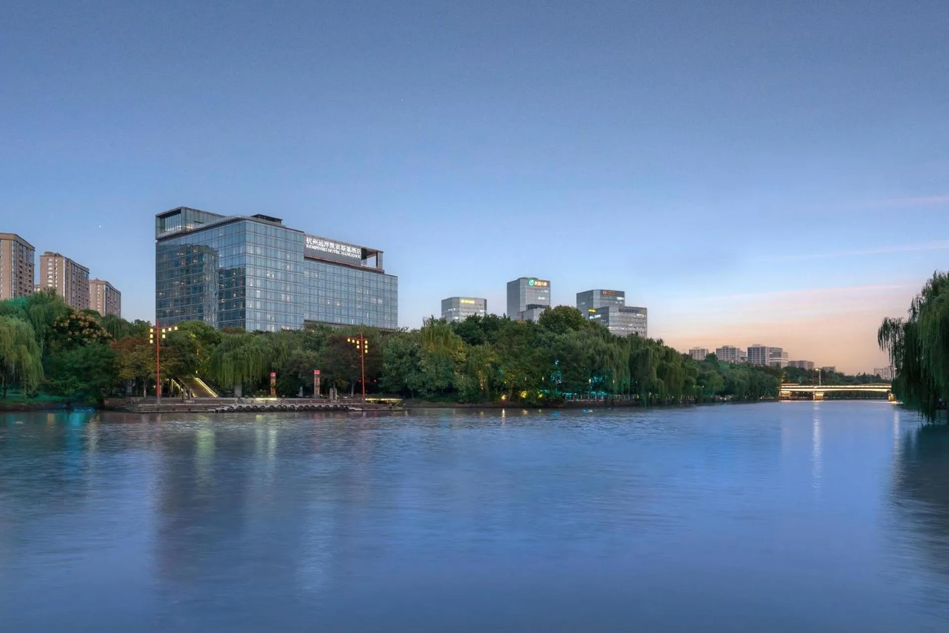 Inner courtyard view in Kempinski Hotel Hangzhou - Beside the Grand Canal, connected to refined lifestyle