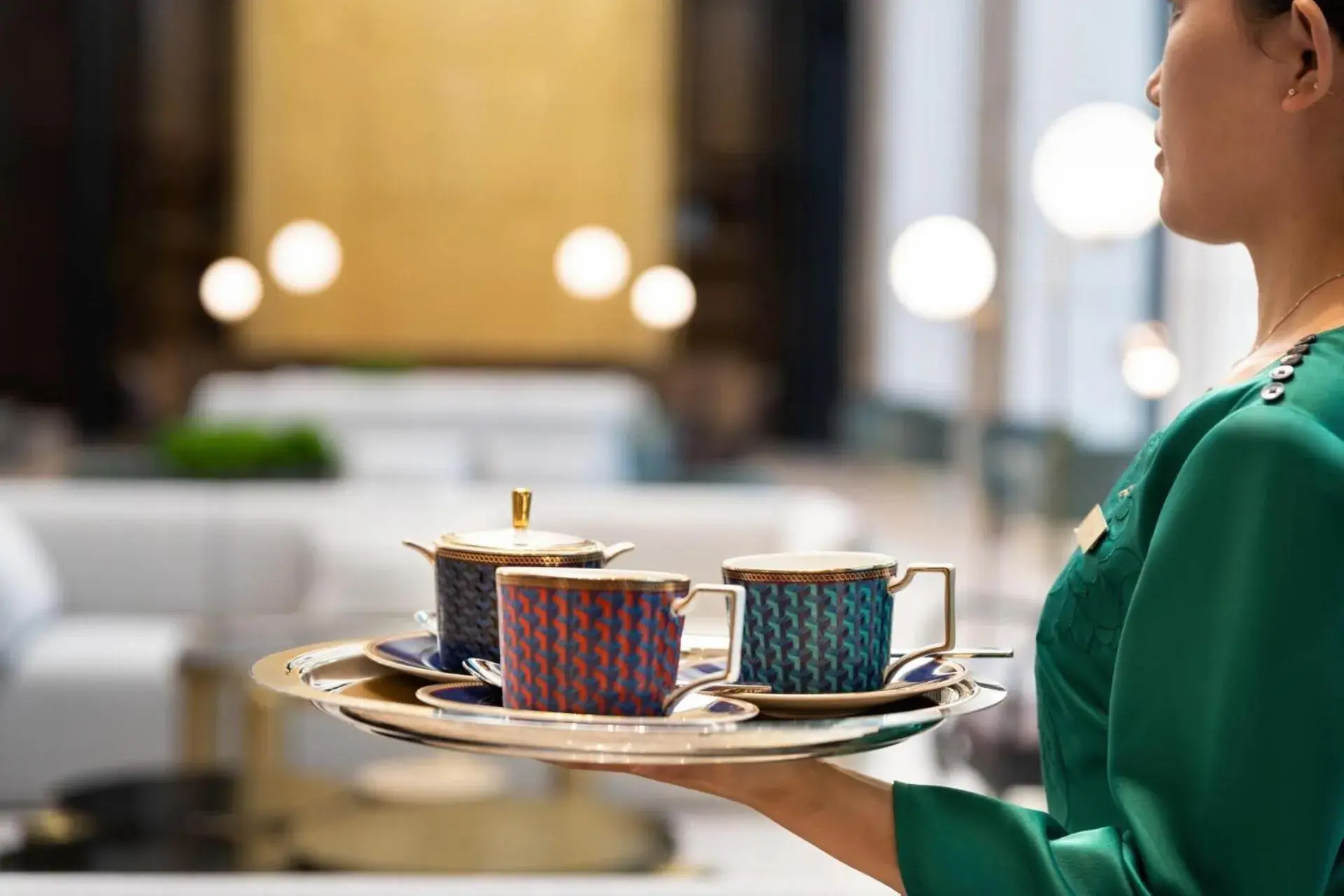 Lobby or reception in Kempinski Hotel Hangzhou - Beside the Grand Canal, connected to refined lifestyle Lobby or reception in Kempinski Hotel Hangzhou - Beside the Grand Canal, connected to refined lifestyle