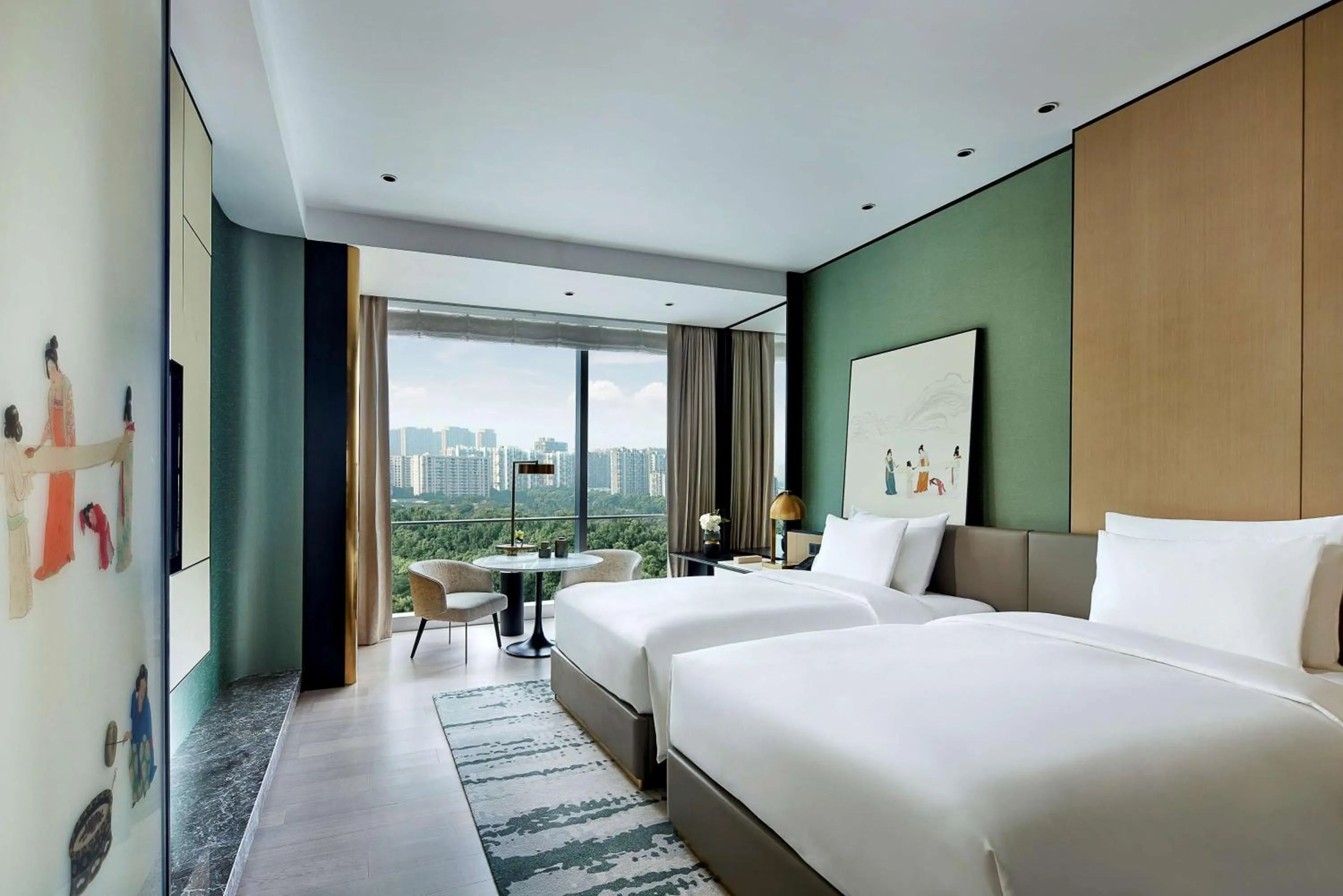Bedroom, Bed in Kempinski Hotel Hangzhou - Beside the Grand Canal, connected to refined lifestyle