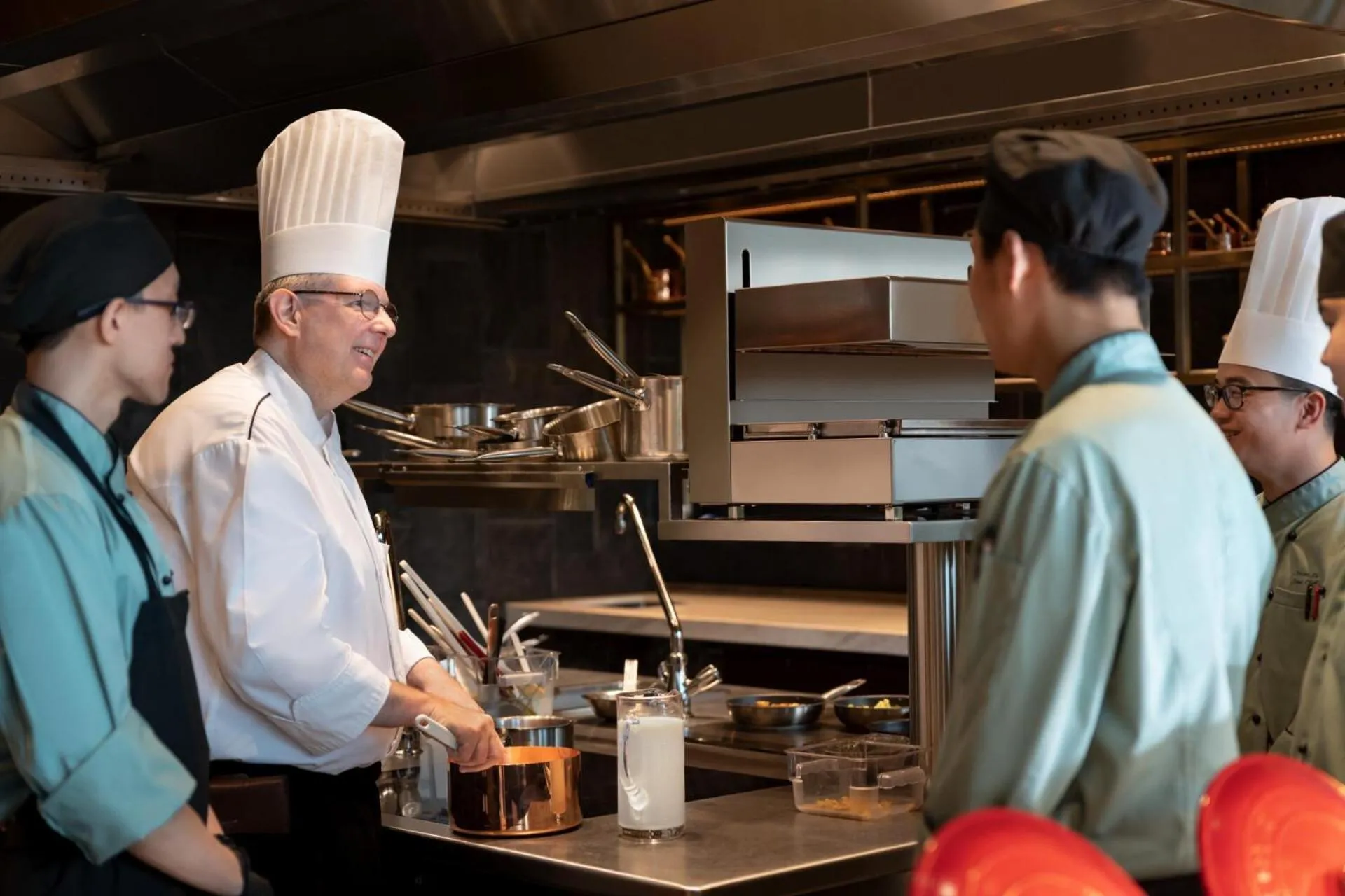 Kitchen or kitchenette in Kempinski Hotel Hangzhou - Beside the Grand Canal, connected to refined lifestyle