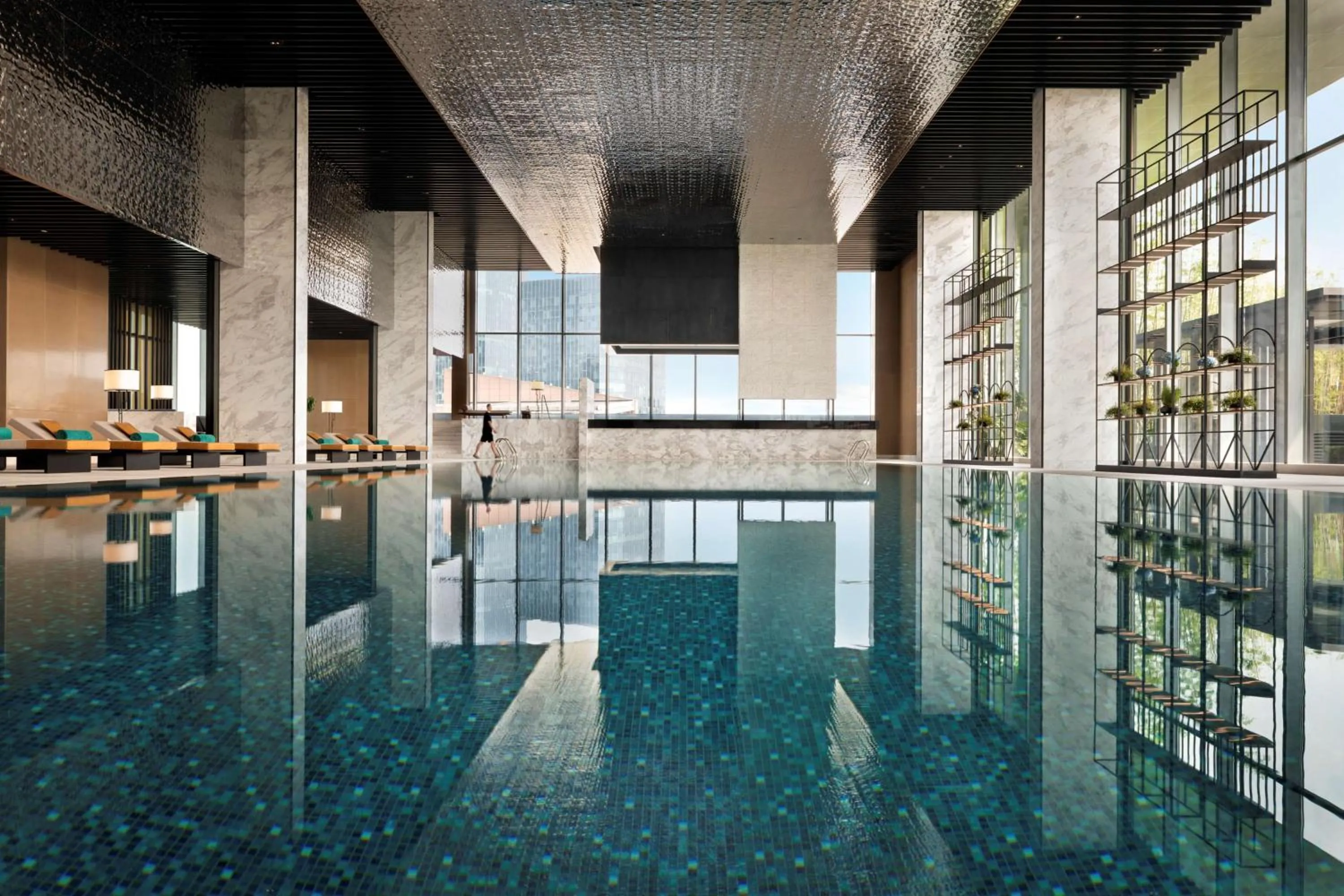 Pool view in Kempinski Hotel Hangzhou - Beside the Grand Canal, connected to refined lifestyle