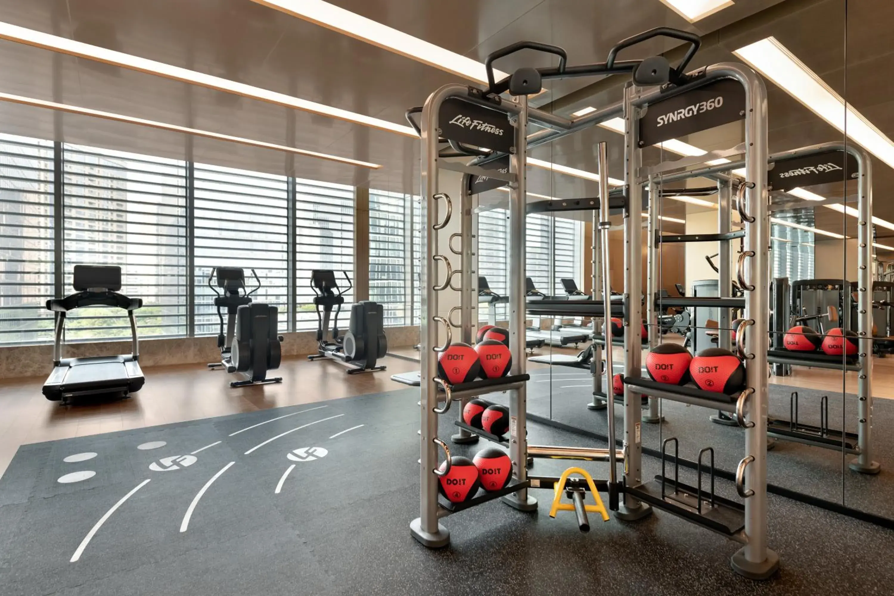 Fitness centre/facilities in Kempinski Hotel Hangzhou Fitness centre/facilities in Kempinski Hotel Hangzhou