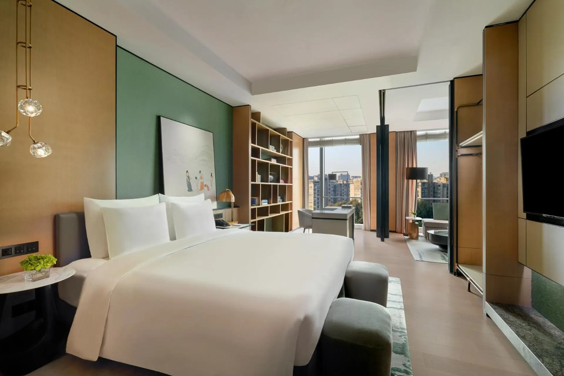 Bed in Kempinski Hotel Hangzhou - Beside the Grand Canal, connected to refined lifestyle
