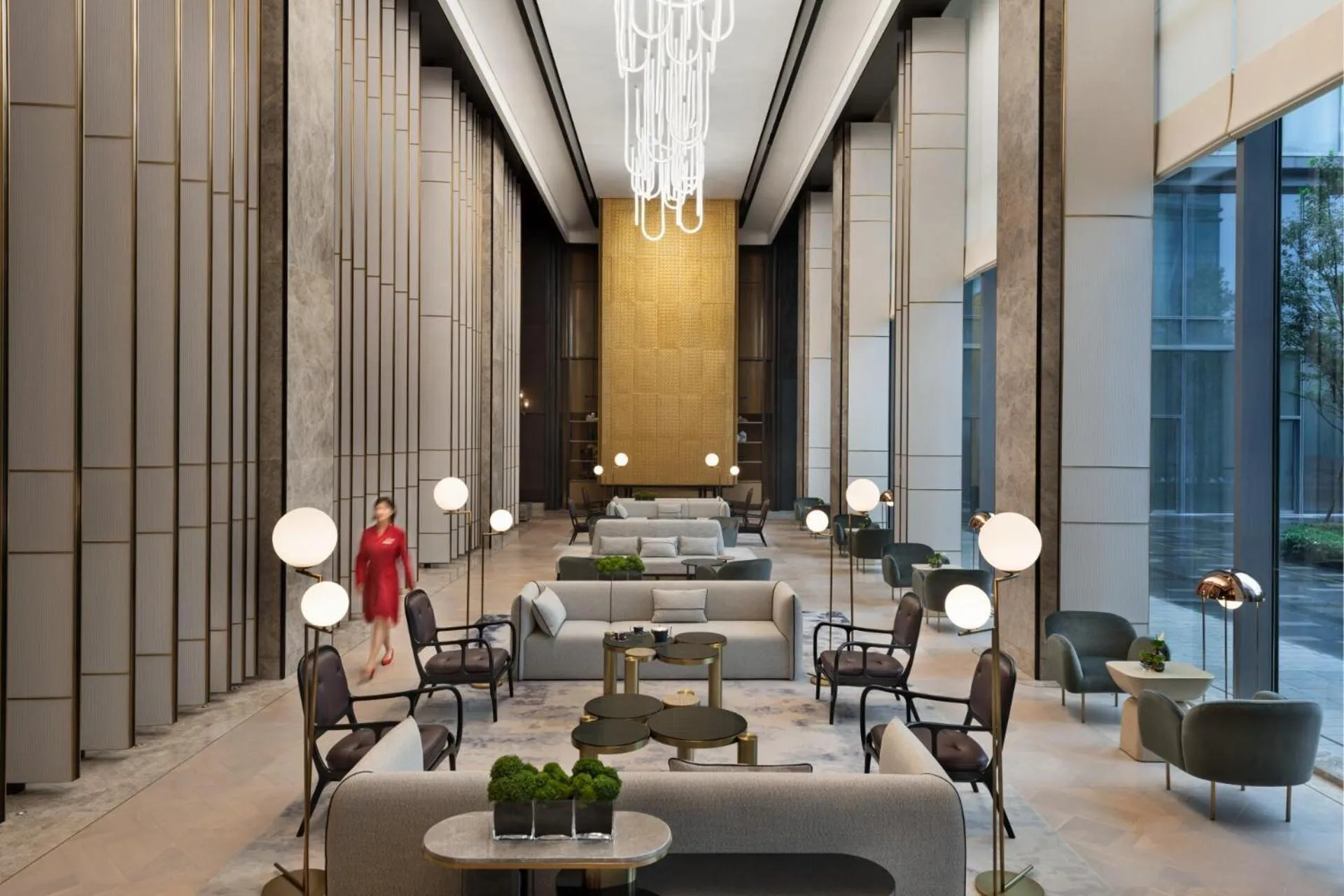 Lobby or reception in Kempinski Hotel Hangzhou - Beside the Grand Canal, connected to refined lifestyle