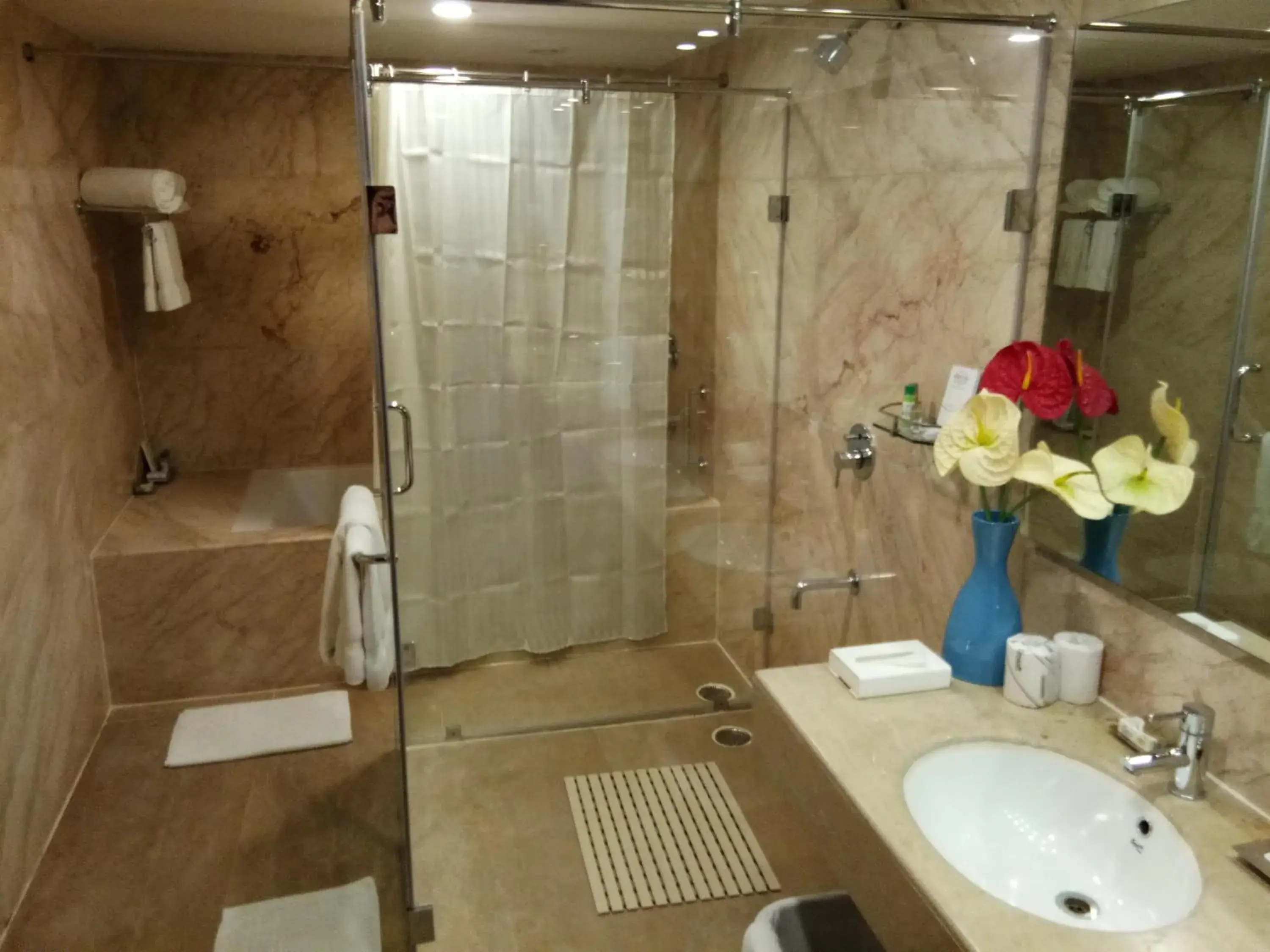 Bathroom in Fortune Select Grand Ridge, Tirupati - Member ITC Hotels' Group Bathroom in Fortune Select Grand Ridge, Tirupati - Member ITC Hotels' Group