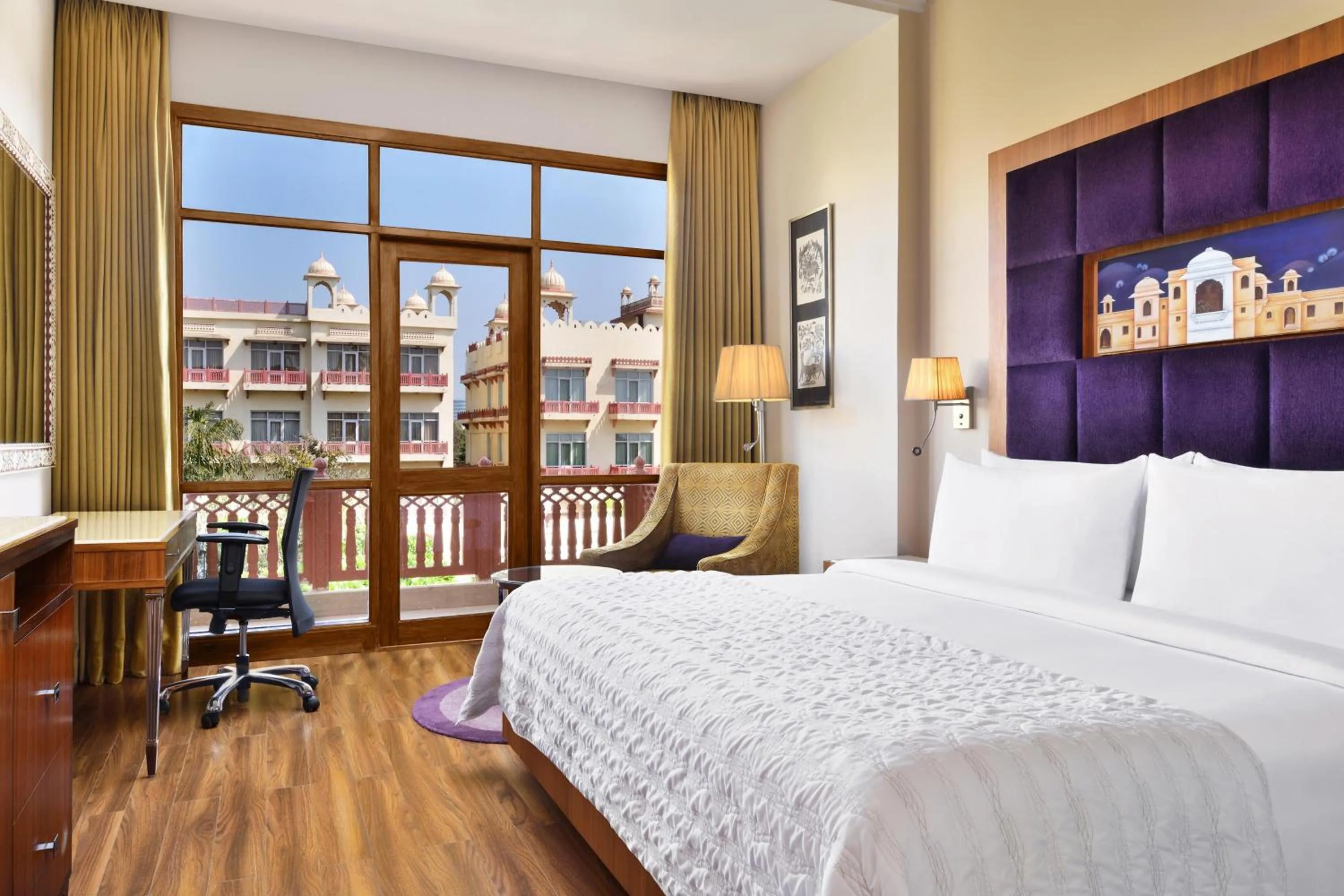 Photo of the whole room, Bed in Le Meridien Jaipur Resort & Spa