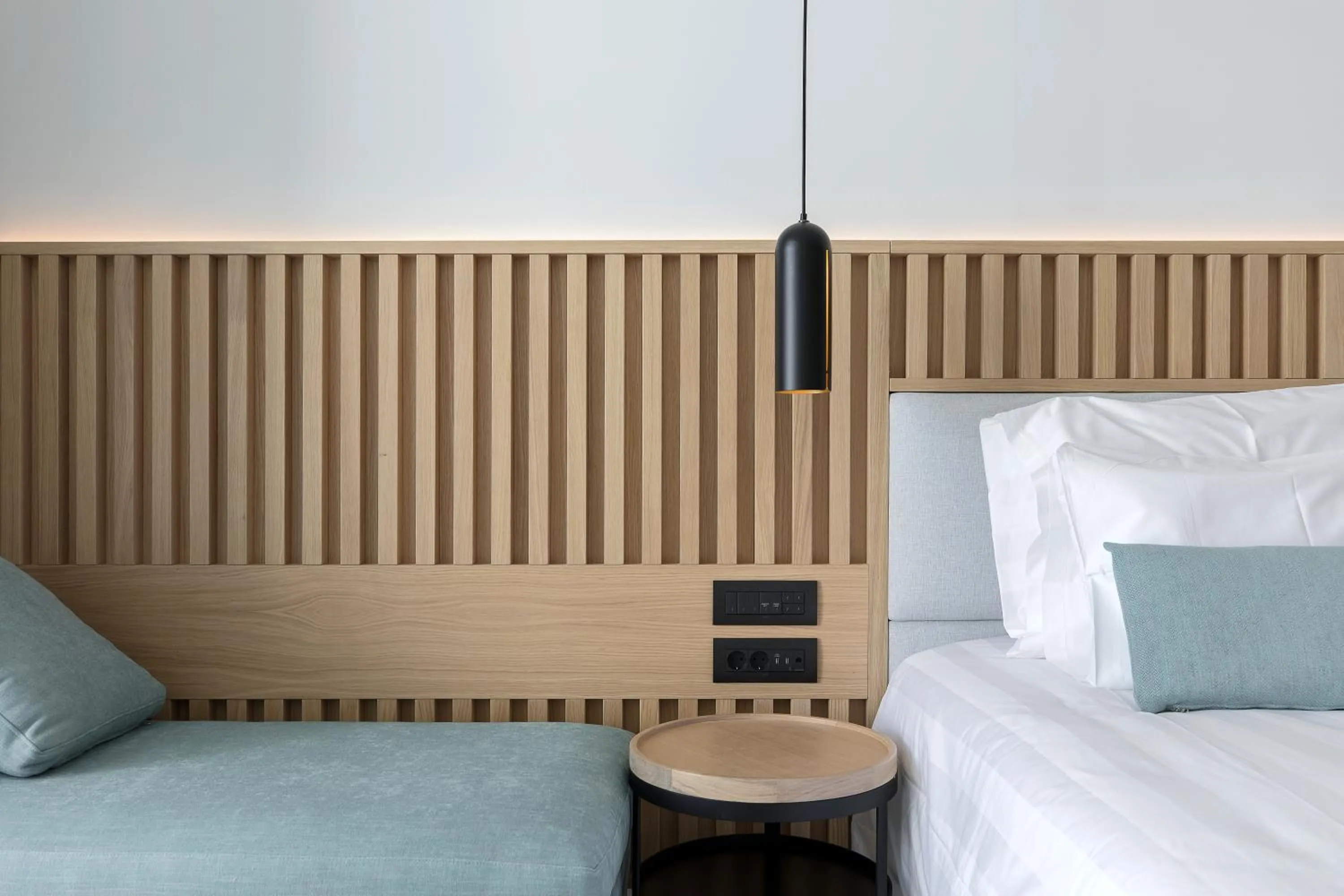 Seating area, Bed in D' Andrea Lagoon All Suites - Adults Only