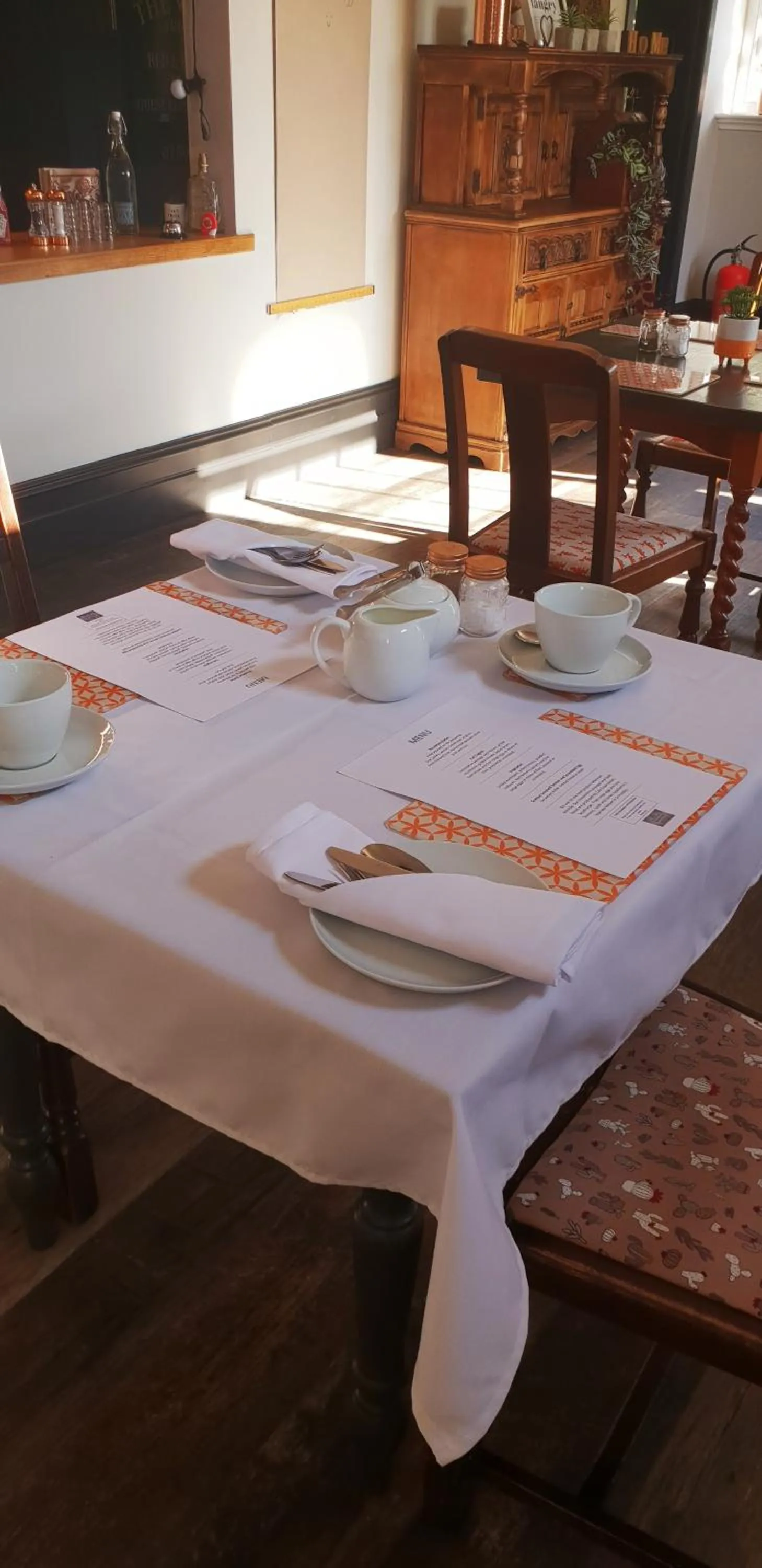 Dining area in The Vine B & B