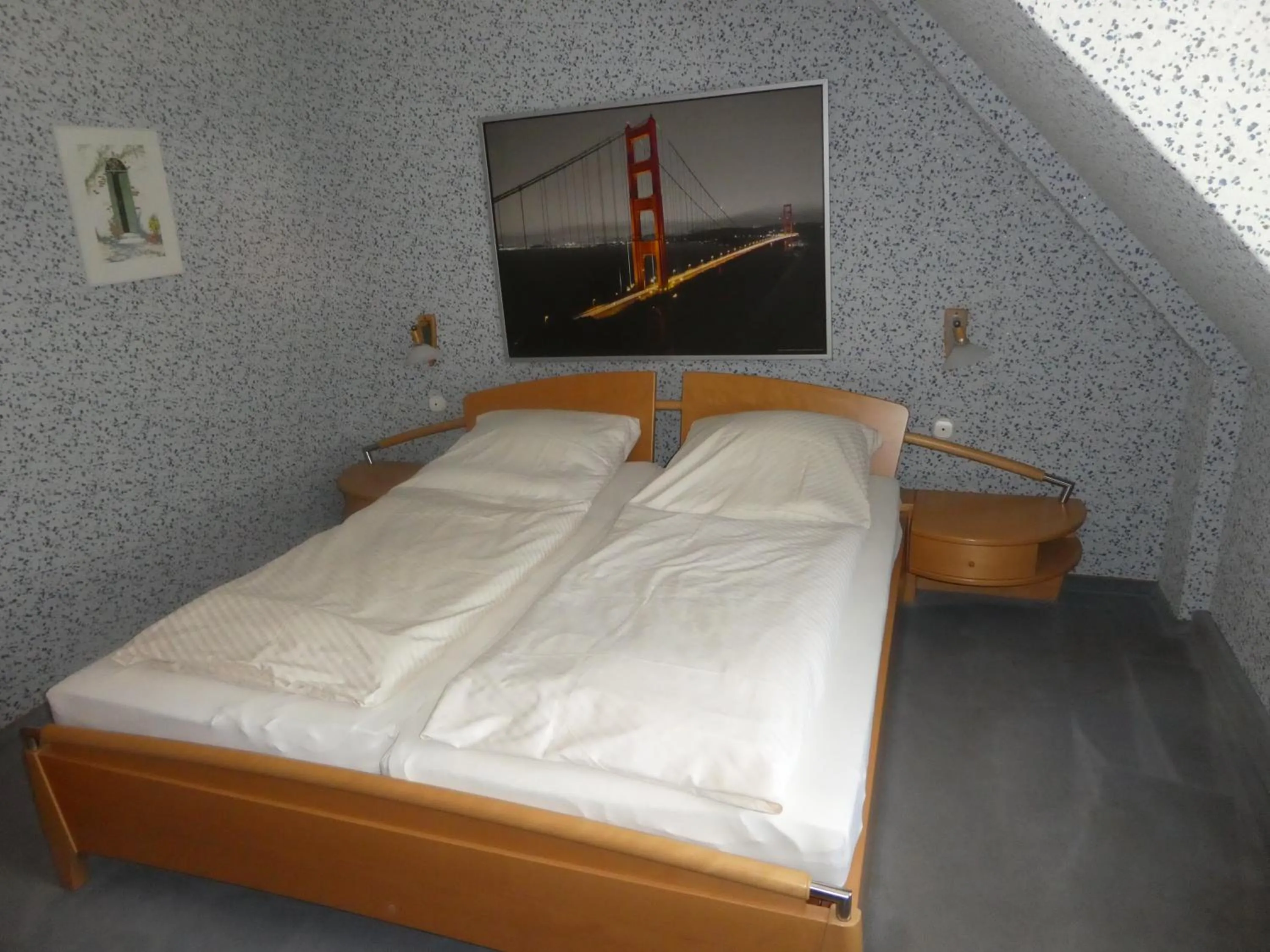 Bedroom, Bed in Gasthof zur Querenburg