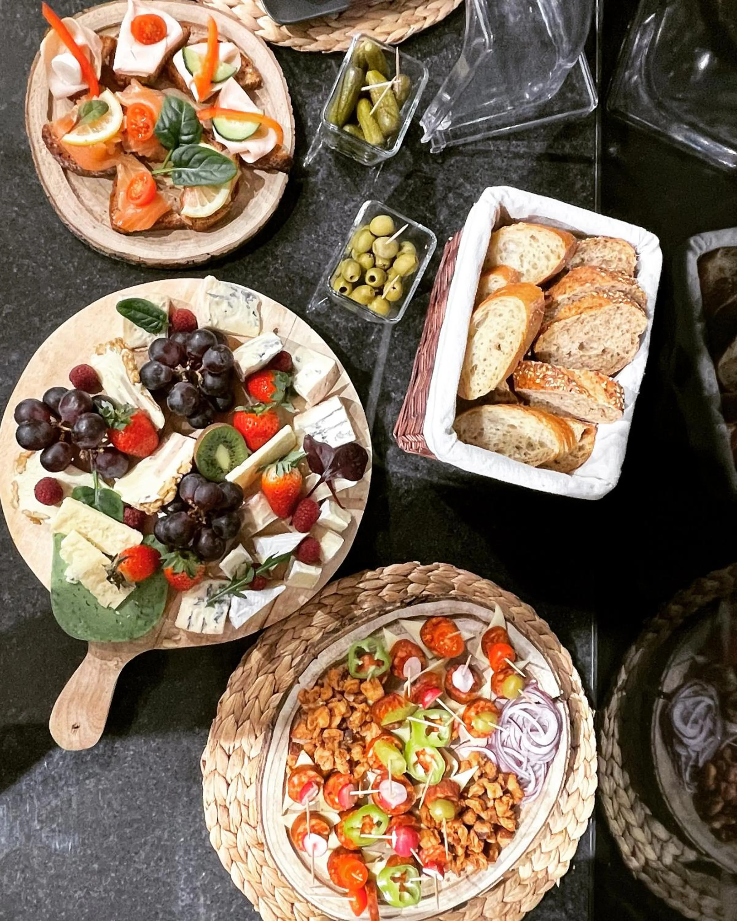 Buffet breakfast in Baobab Suites