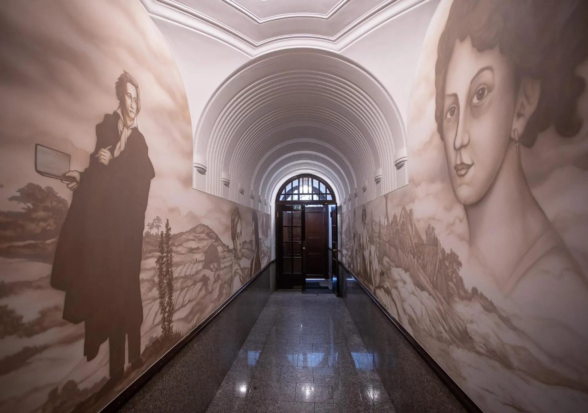 Lobby or reception in RESIDENCE GOETHE -"U Tří mouřenínů"
