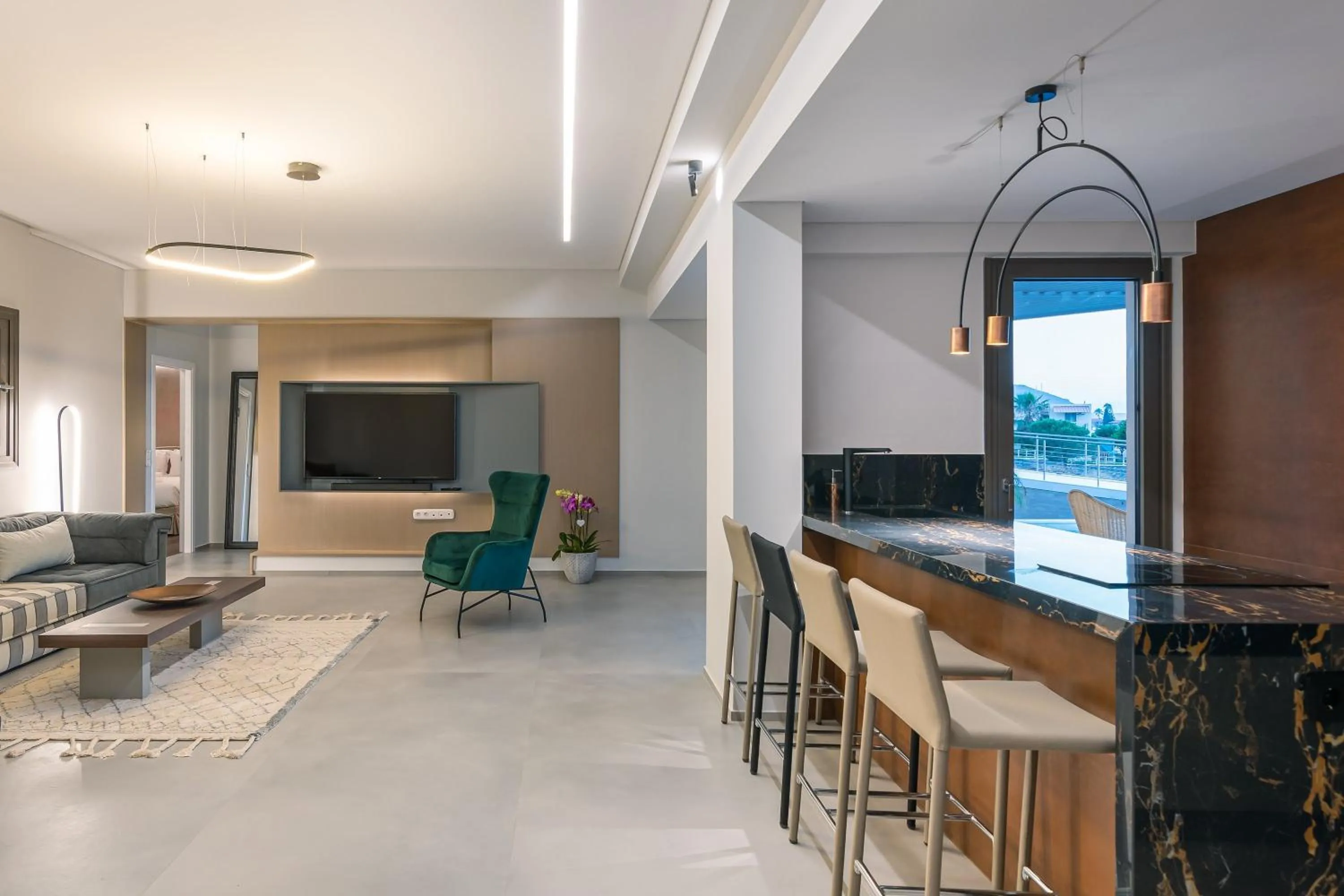 Kitchen or kitchenette in Onira Suite Dreams