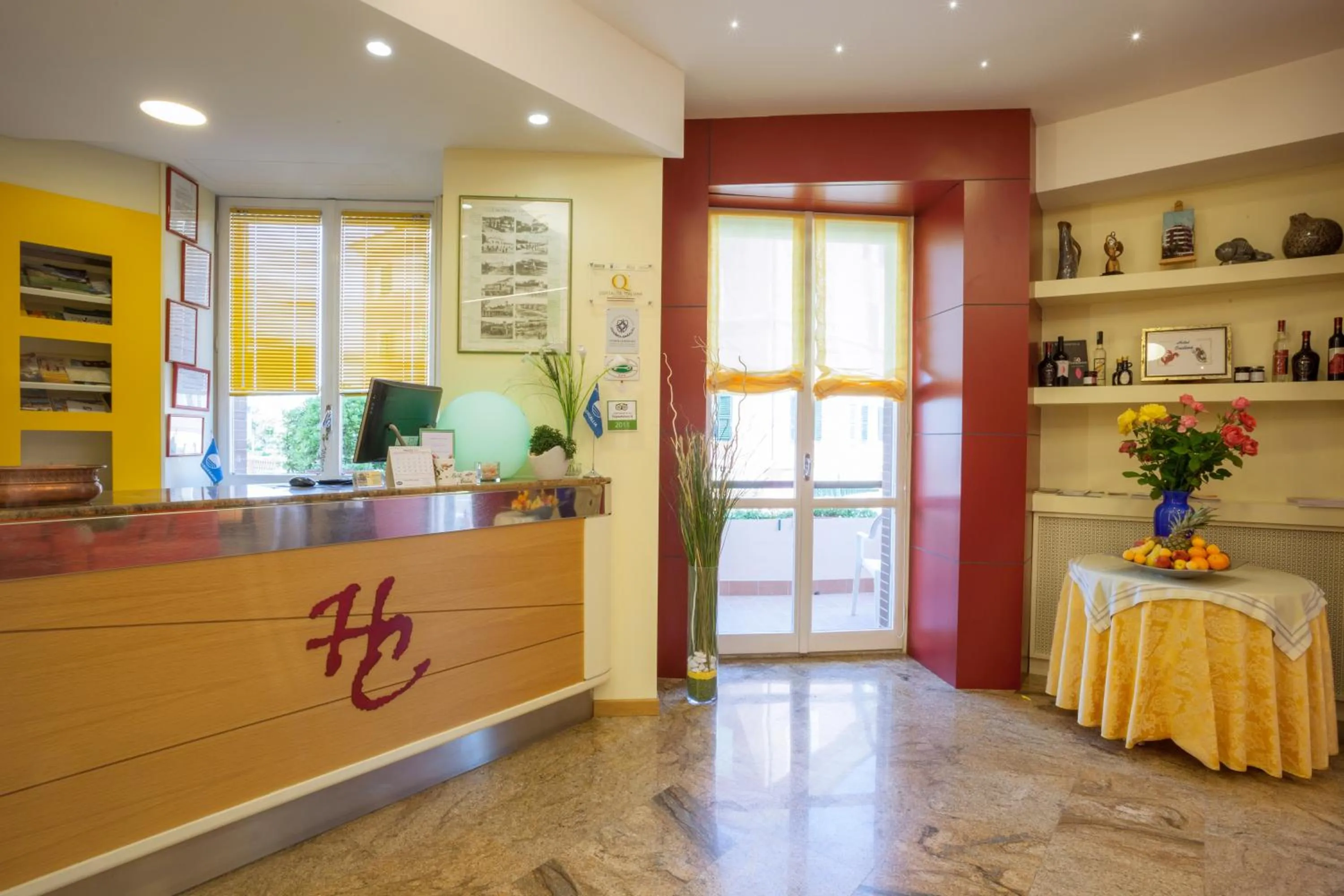 Lobby or reception in Hotel Cristina