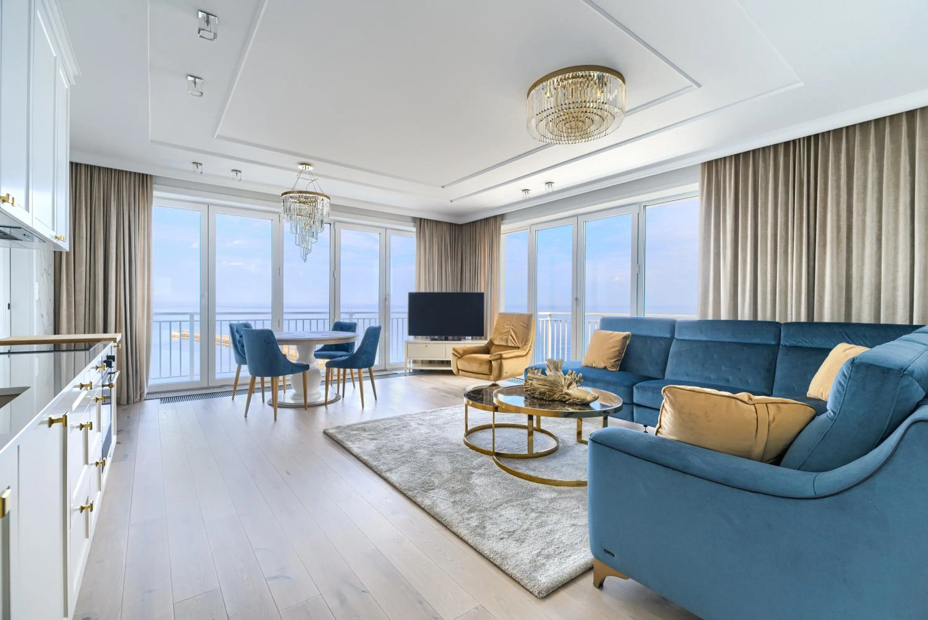 Living room in Marina Royale Darłowo - Apartamenty Ultra Mar nad morzem