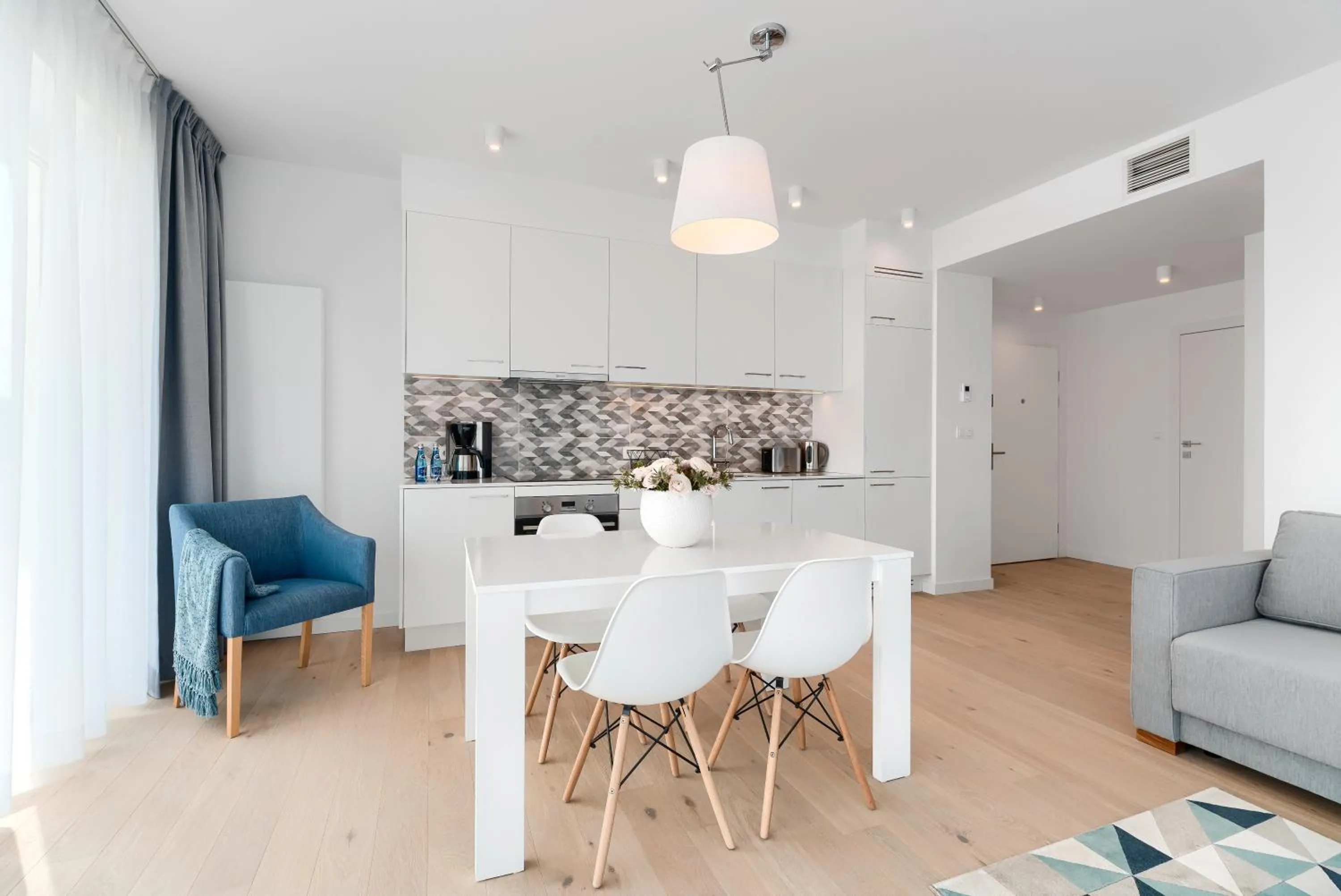 Kitchen or kitchenette in Marina Royale Darłowo - Apartamenty Ultra Mar nad morzem