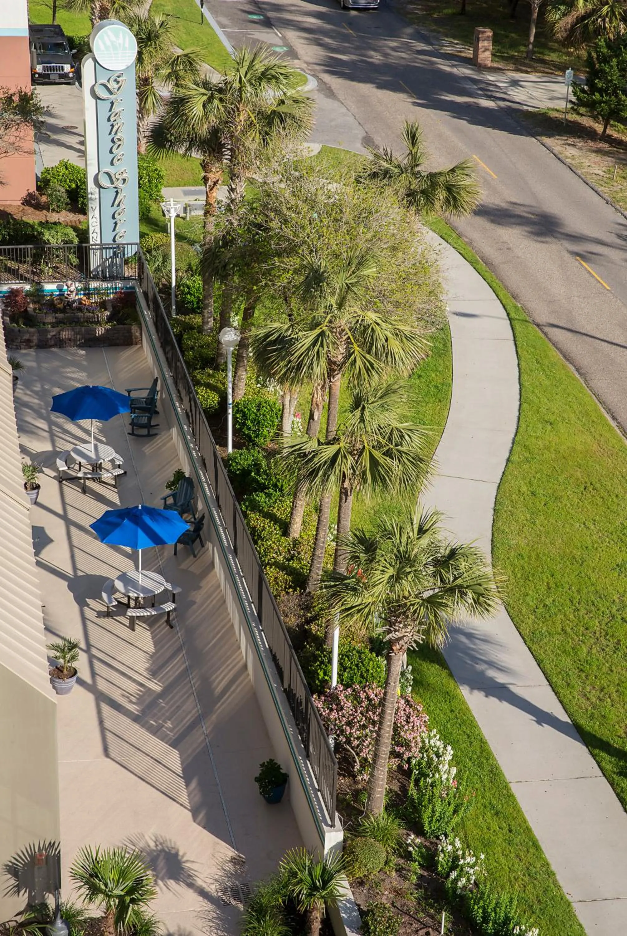 Patio in Grande Shores Ocean Resorts Condominiums