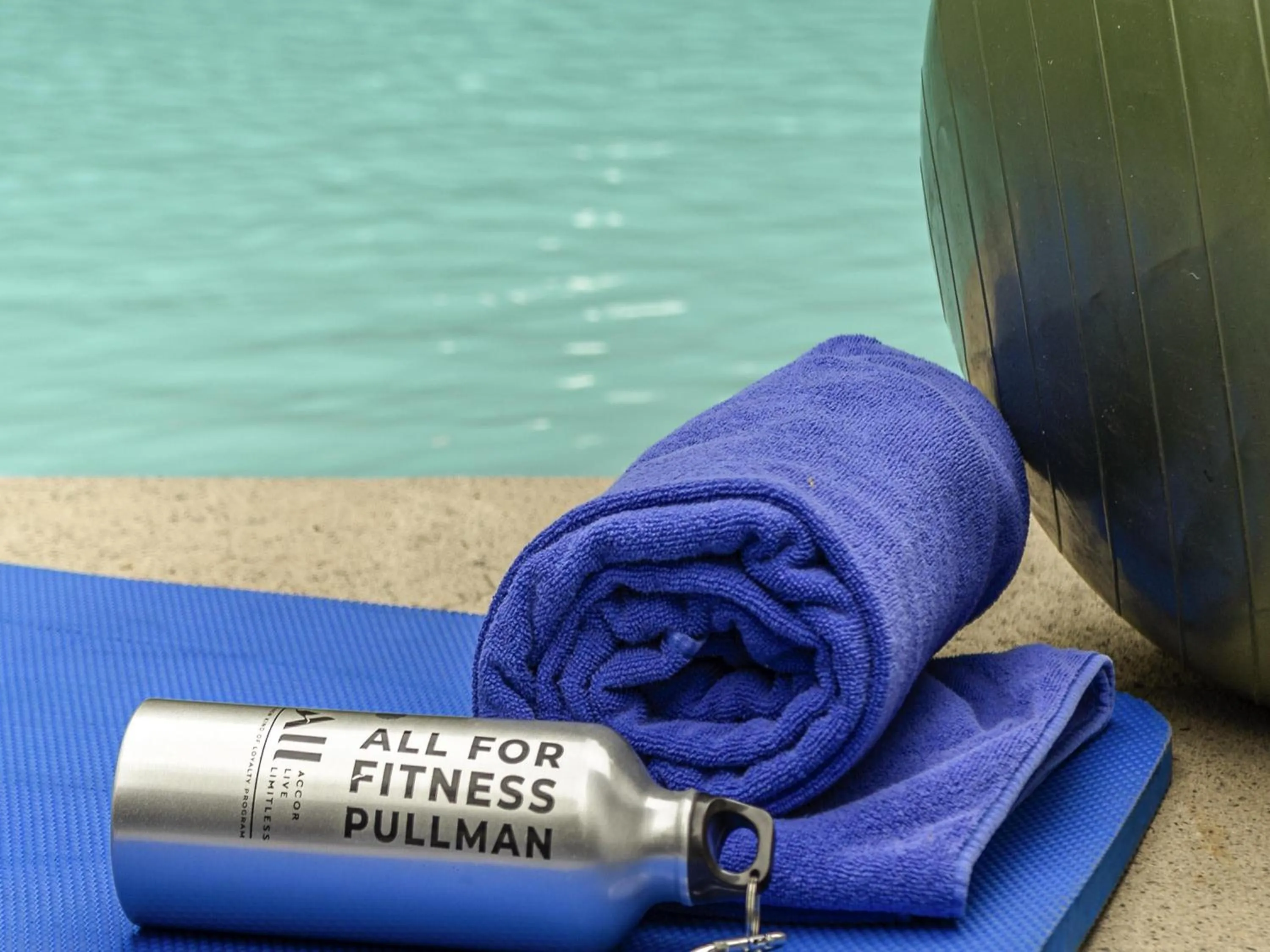 Pool view in Pullman Santiago Vitacura