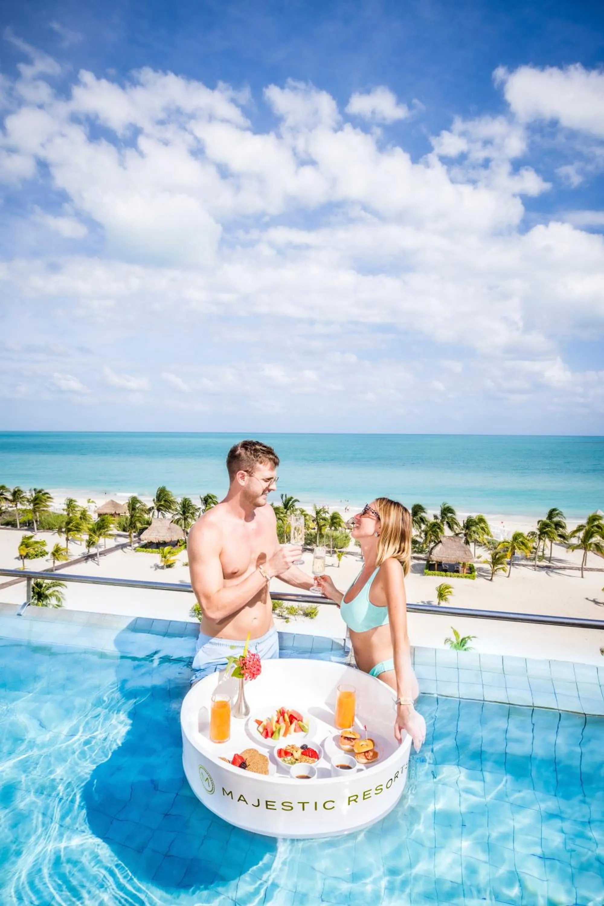 Pool view in Majestic Elegance Costa Mujeres - All Inclusive
