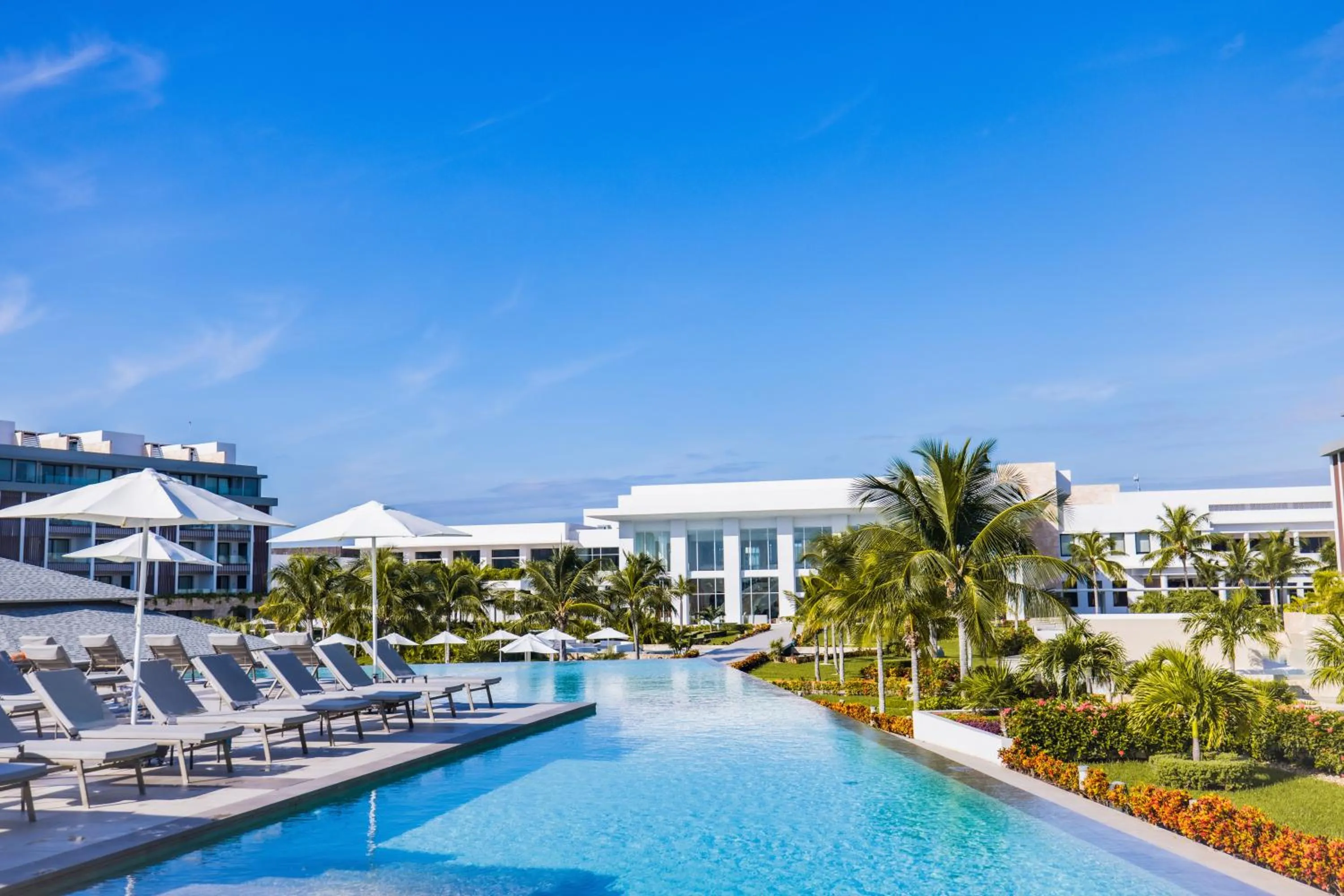 Pool view in Majestic Elegance Costa Mujeres - All Inclusive
