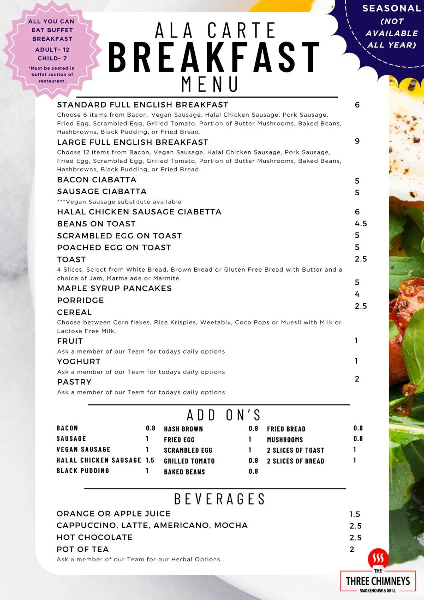 Breakfast in The Jubilee Hotel East - with NEWLY REFURBISHED SPA FACILITIES - GAMESPIT - AND SMOKEHOUSE