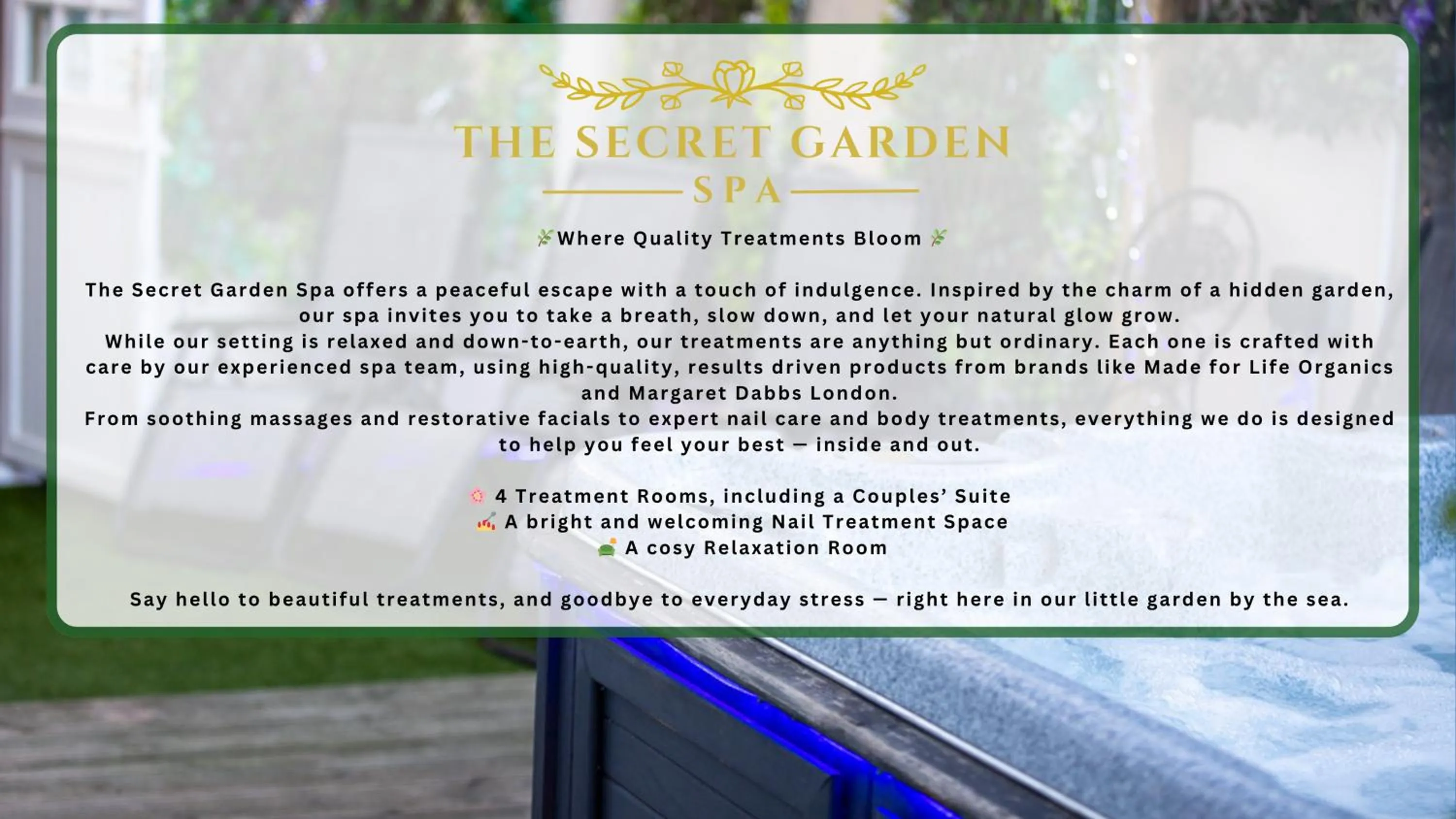 Spa and wellness centre/facilities in The Jubilee Hotel East - with NEWLY REFURBISHED SPA FACILITIES - GAMESPIT - AND SMOKEHOUSE