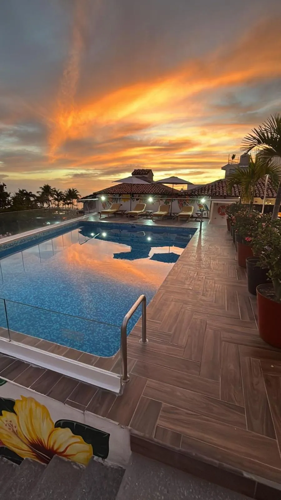 Swimming pool in Hotel Encino Malecón Centro Puerto Vallarta