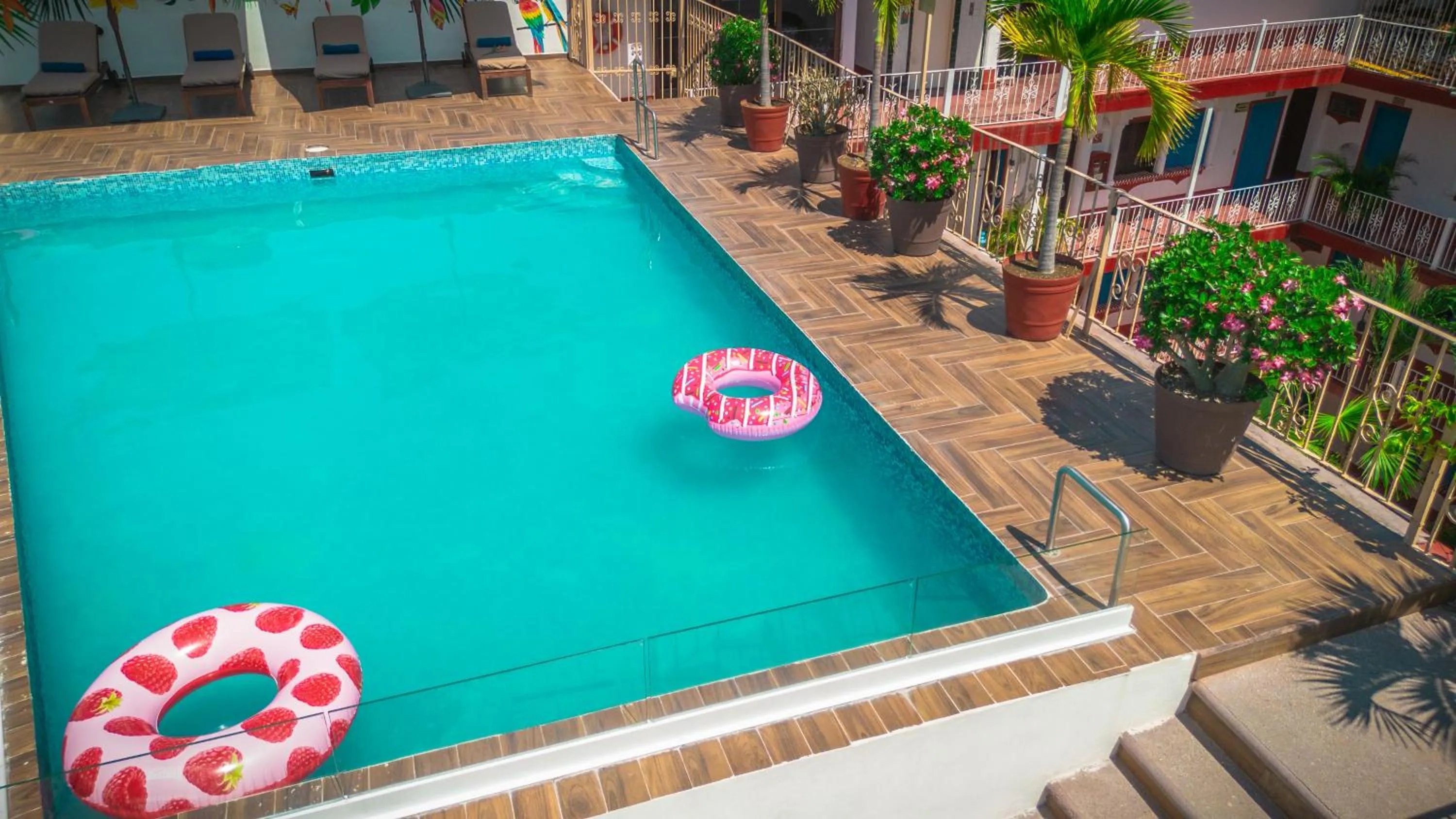 Swimming pool in Hotel Encino Malecón Centro Puerto Vallarta