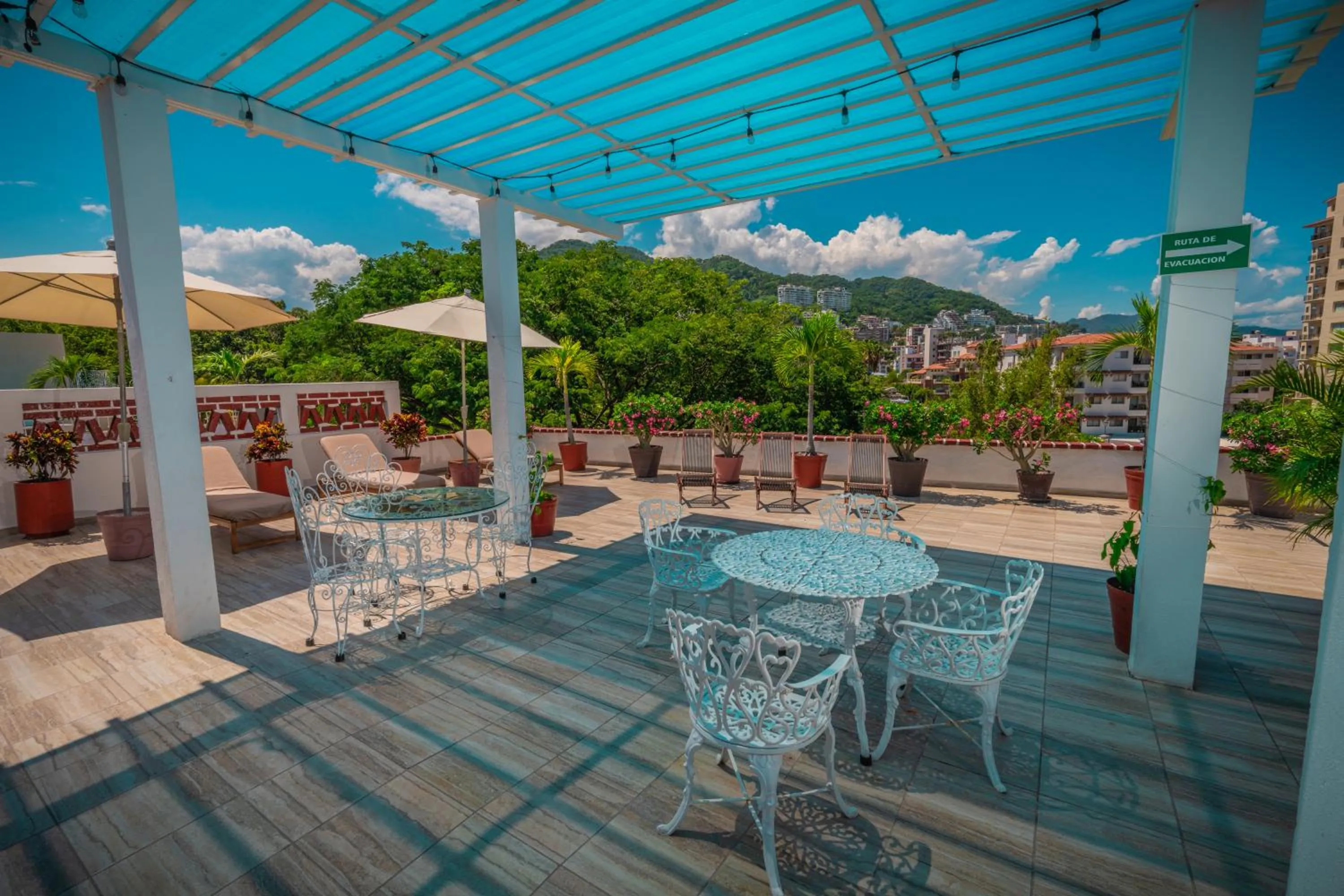 Pool view in Hotel Encino Malecón Centro Puerto Vallarta