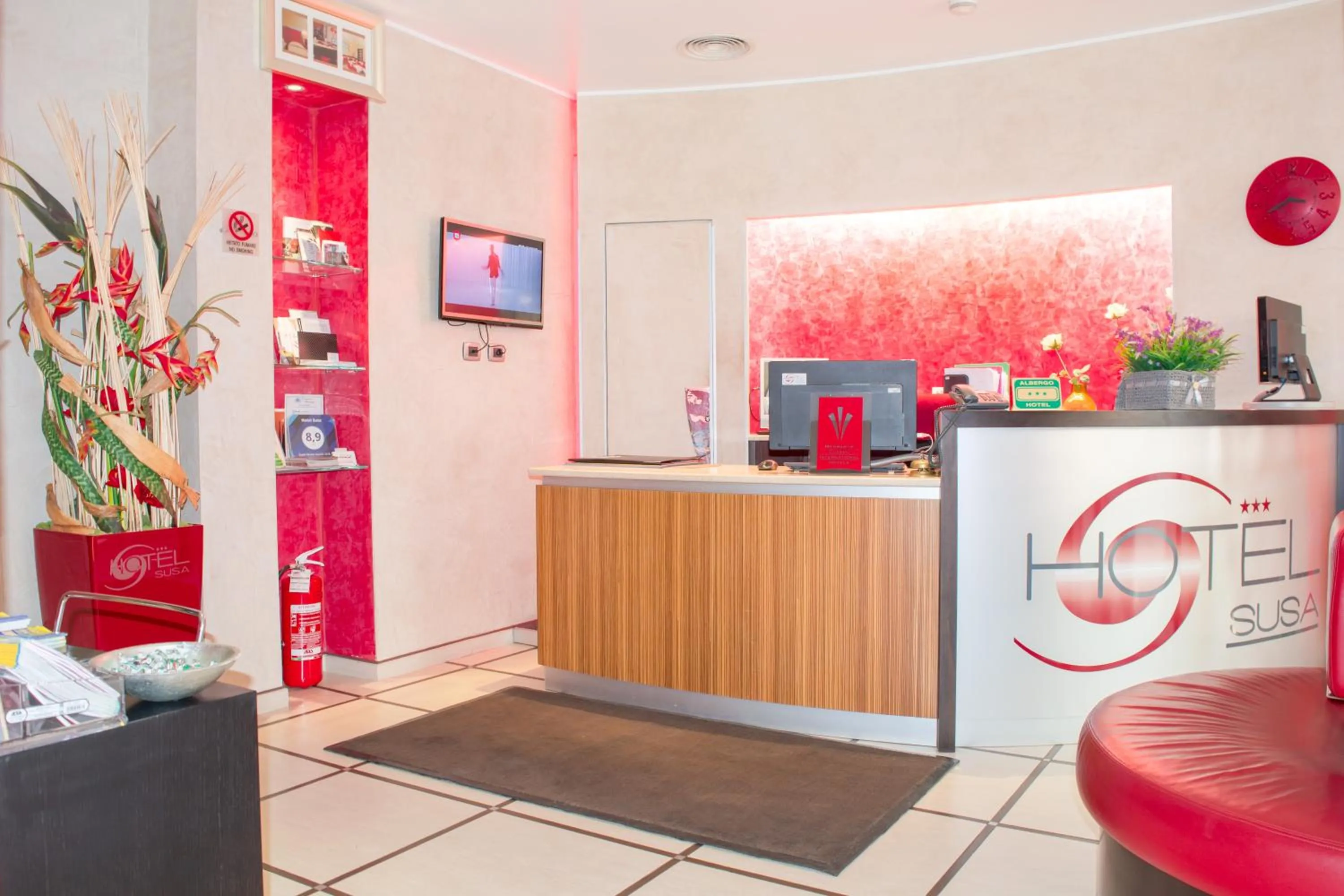 Lobby or reception in Hotel Susa