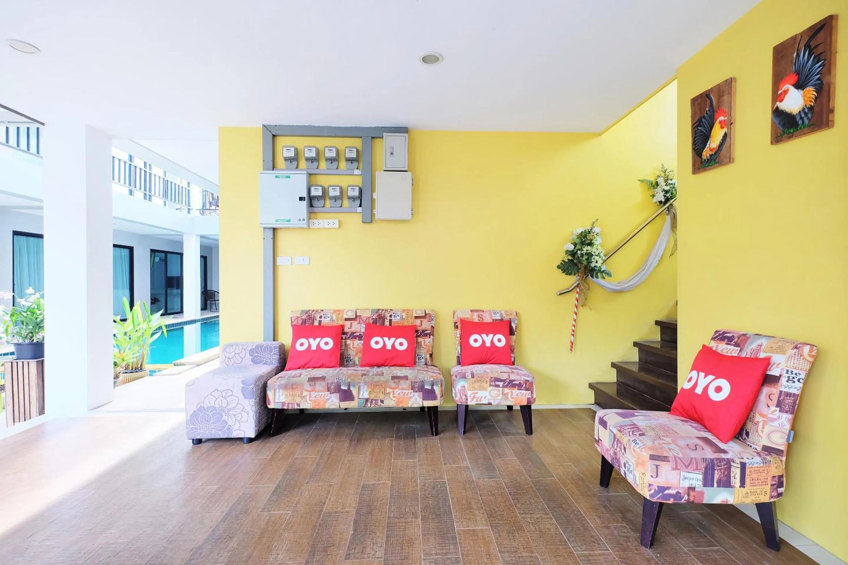 Seating area in Tina Boutique Resort