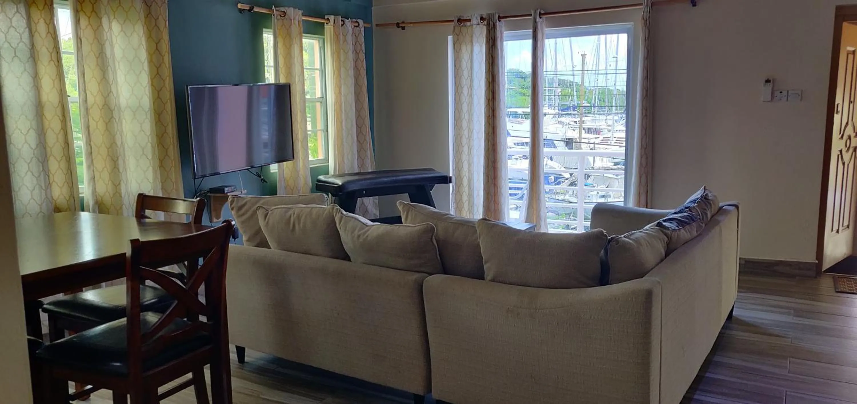 Living room in Cool Running Apartments