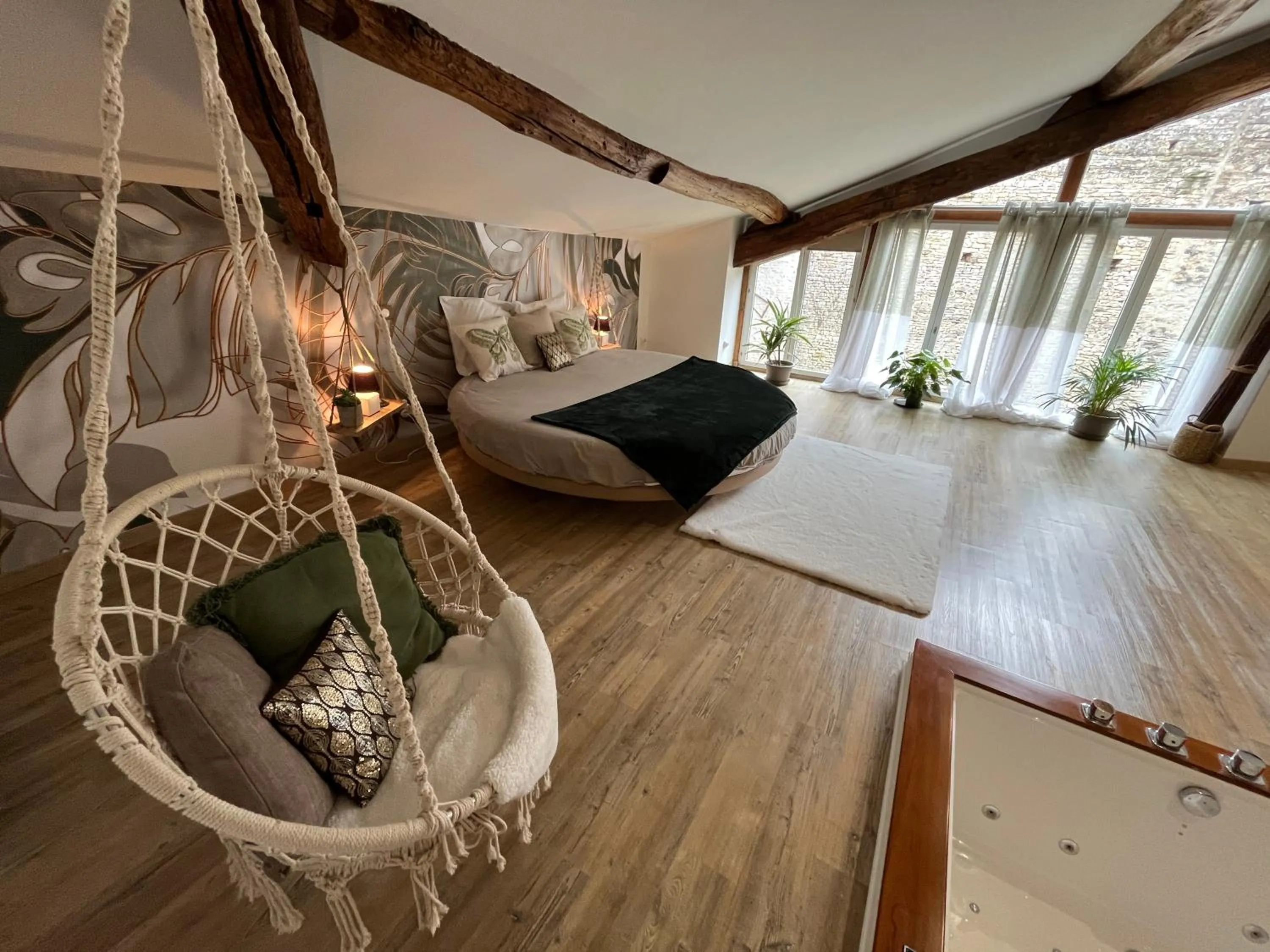 Bed in Les Bruyeres Chambres dhotes et Gite