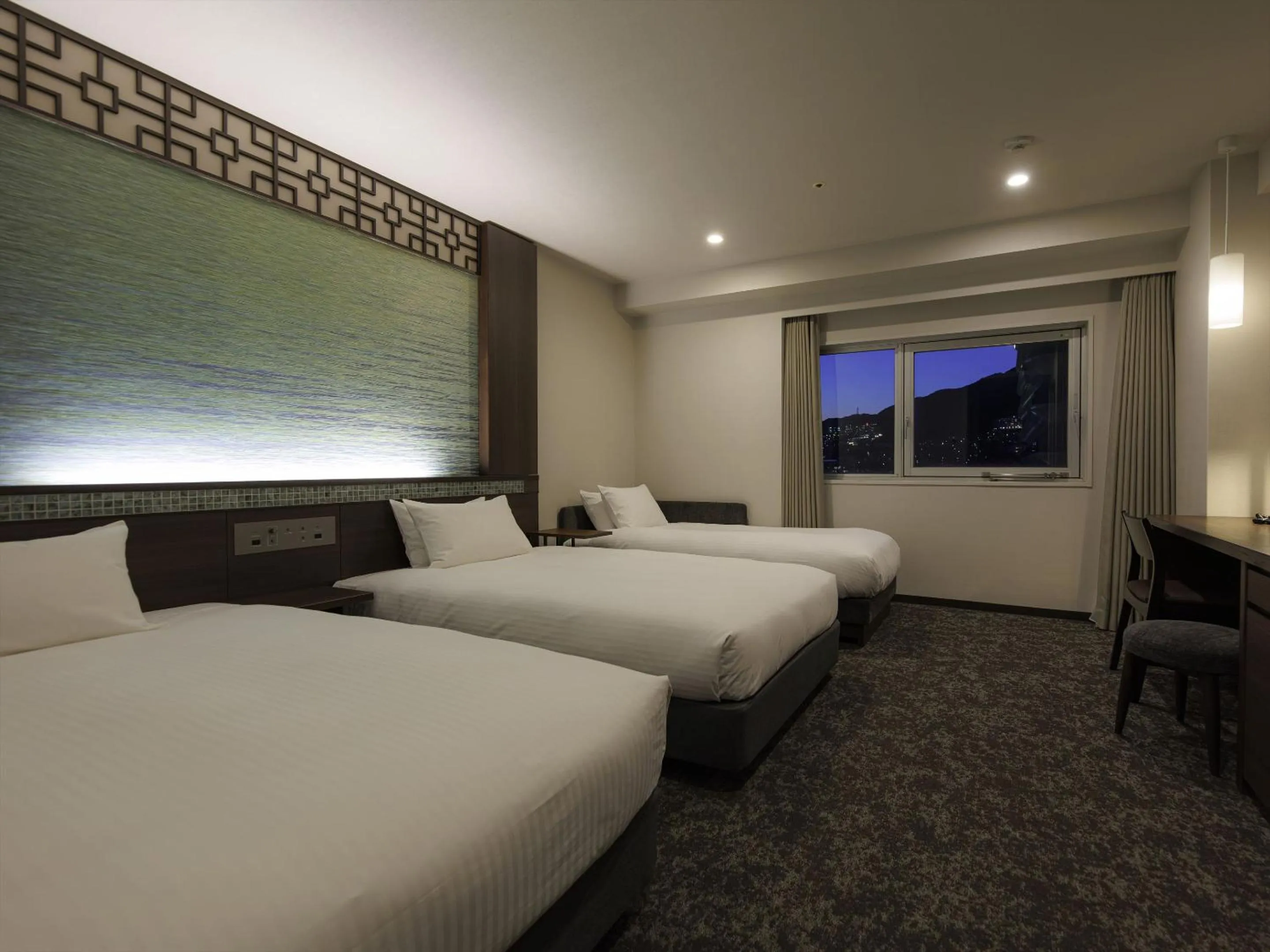 Photo of the whole room, Bed in JR Kyushu Hotel Nagasaki