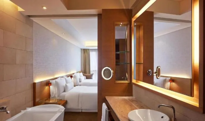 Bathroom, Bed in The Westin Mumbai Garden City