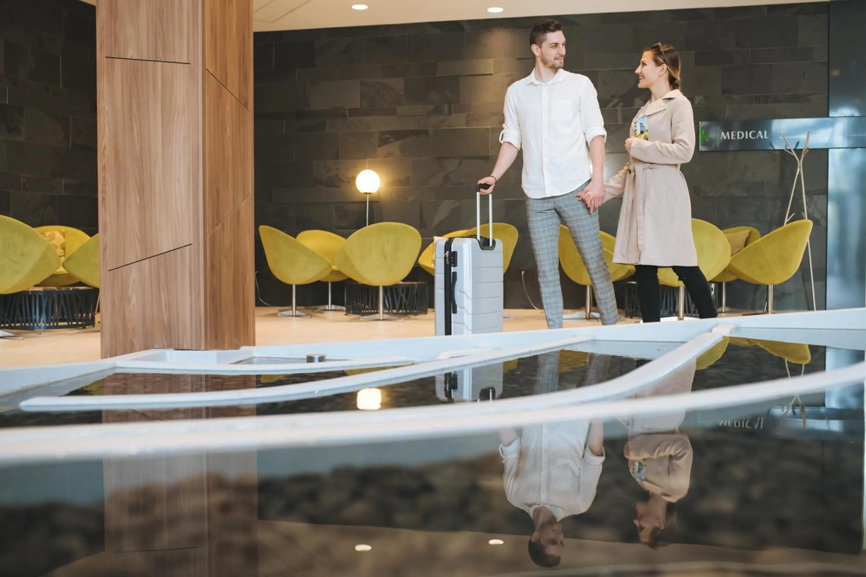 Lobby or reception in Imola Hotel Platán