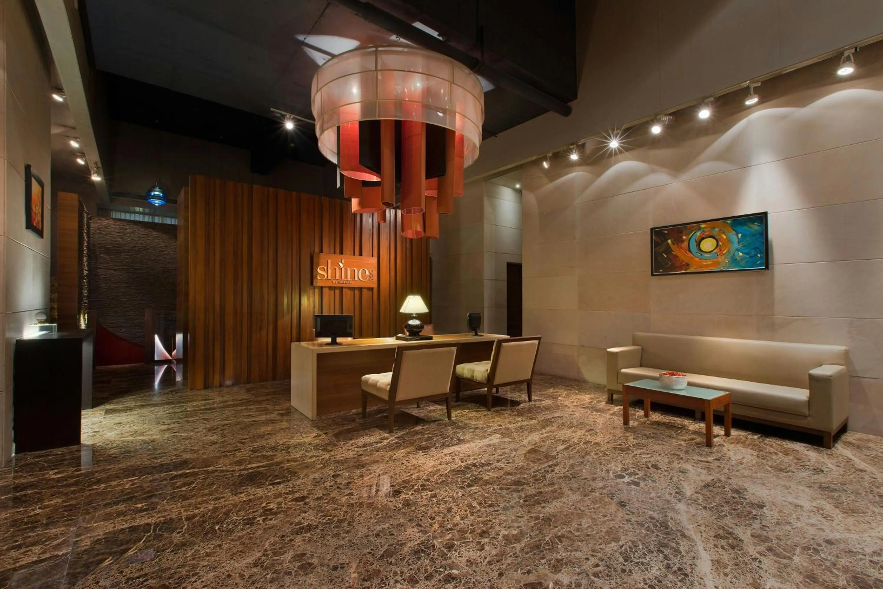 Lobby or reception in Sheraton Grand Bangalore Hotel at Brigade Gateway