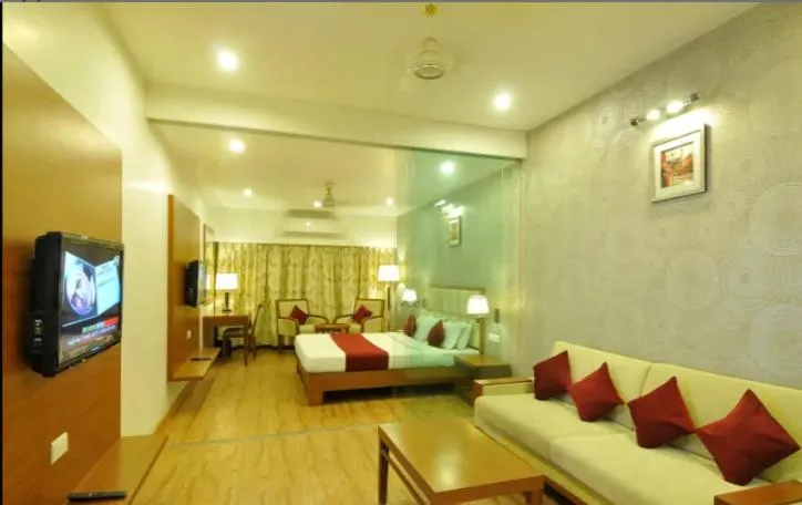 Photo of the whole room, Bed in Hotel Aditya