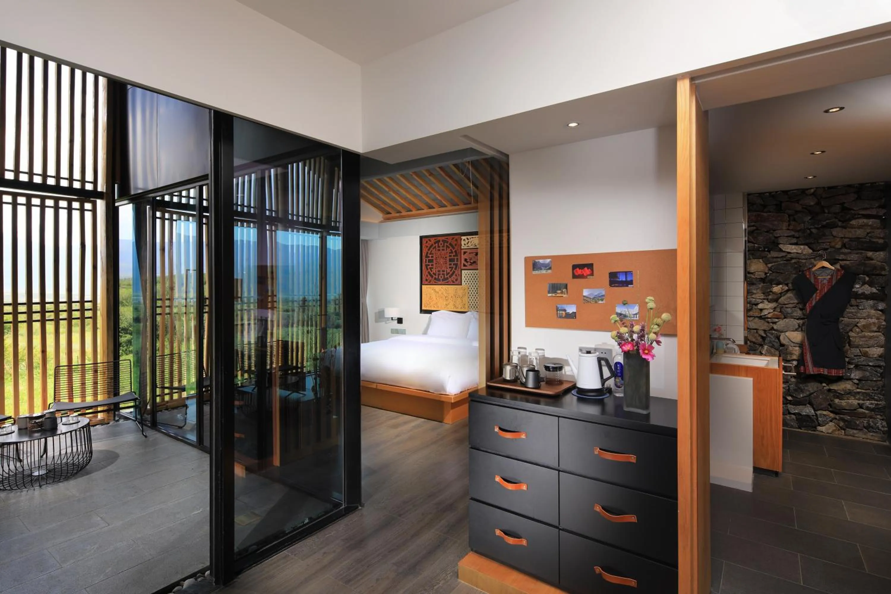 Bedroom in The Rock Hotel