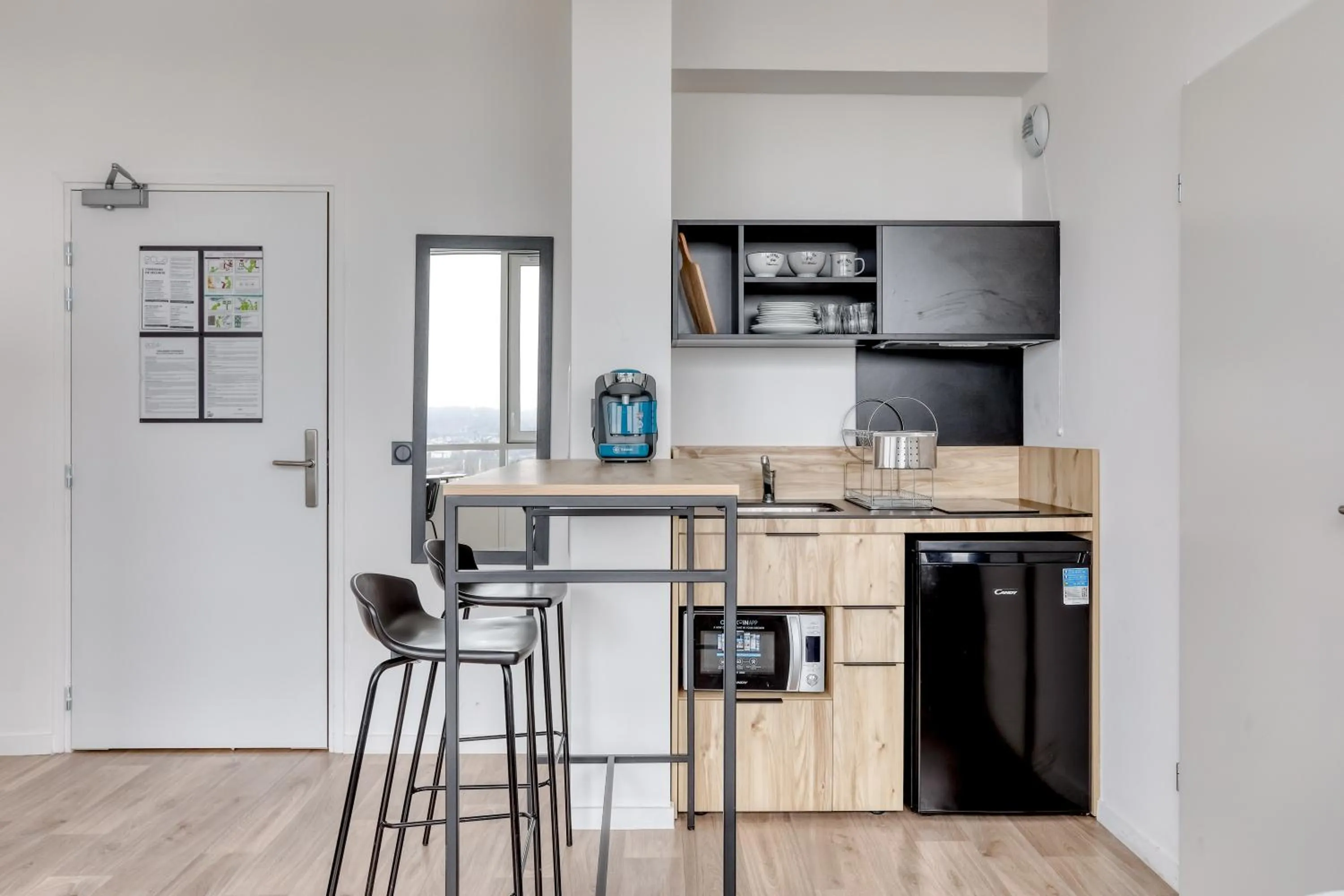 Kitchen or kitchenette in ECLA Paris Massy Palaiseau