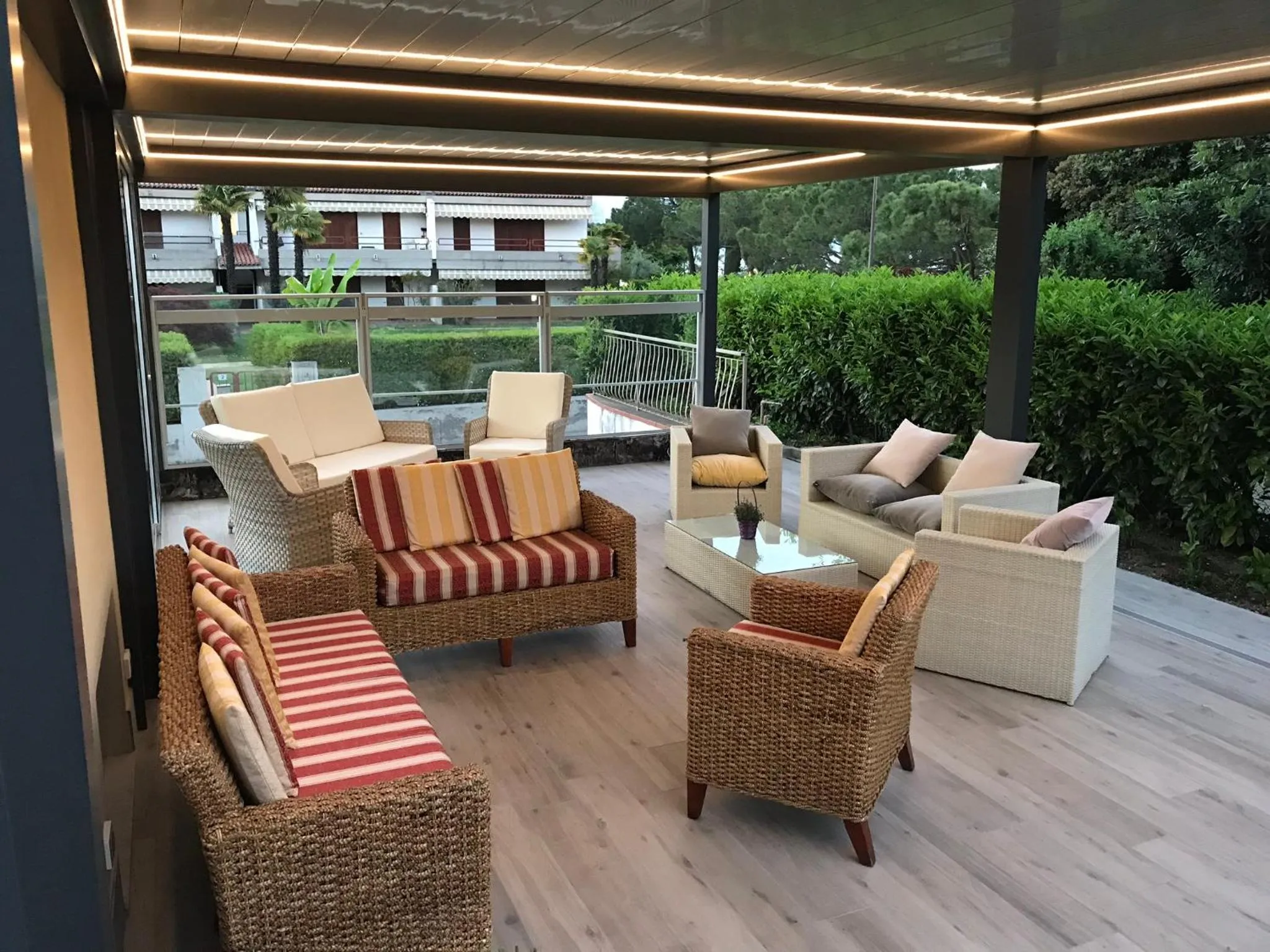 Patio in Hotel Villa Rosa