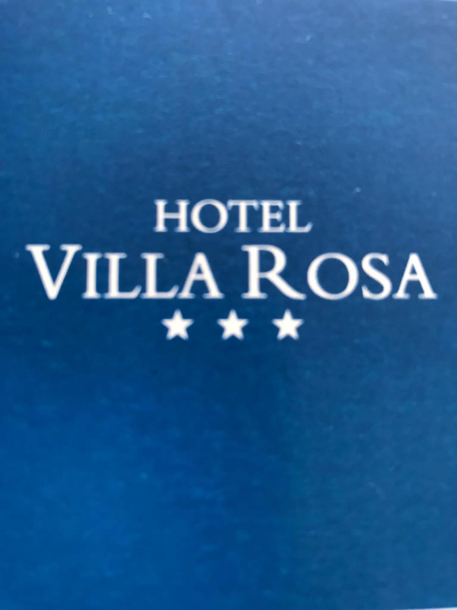On site in Hotel Villa Rosa