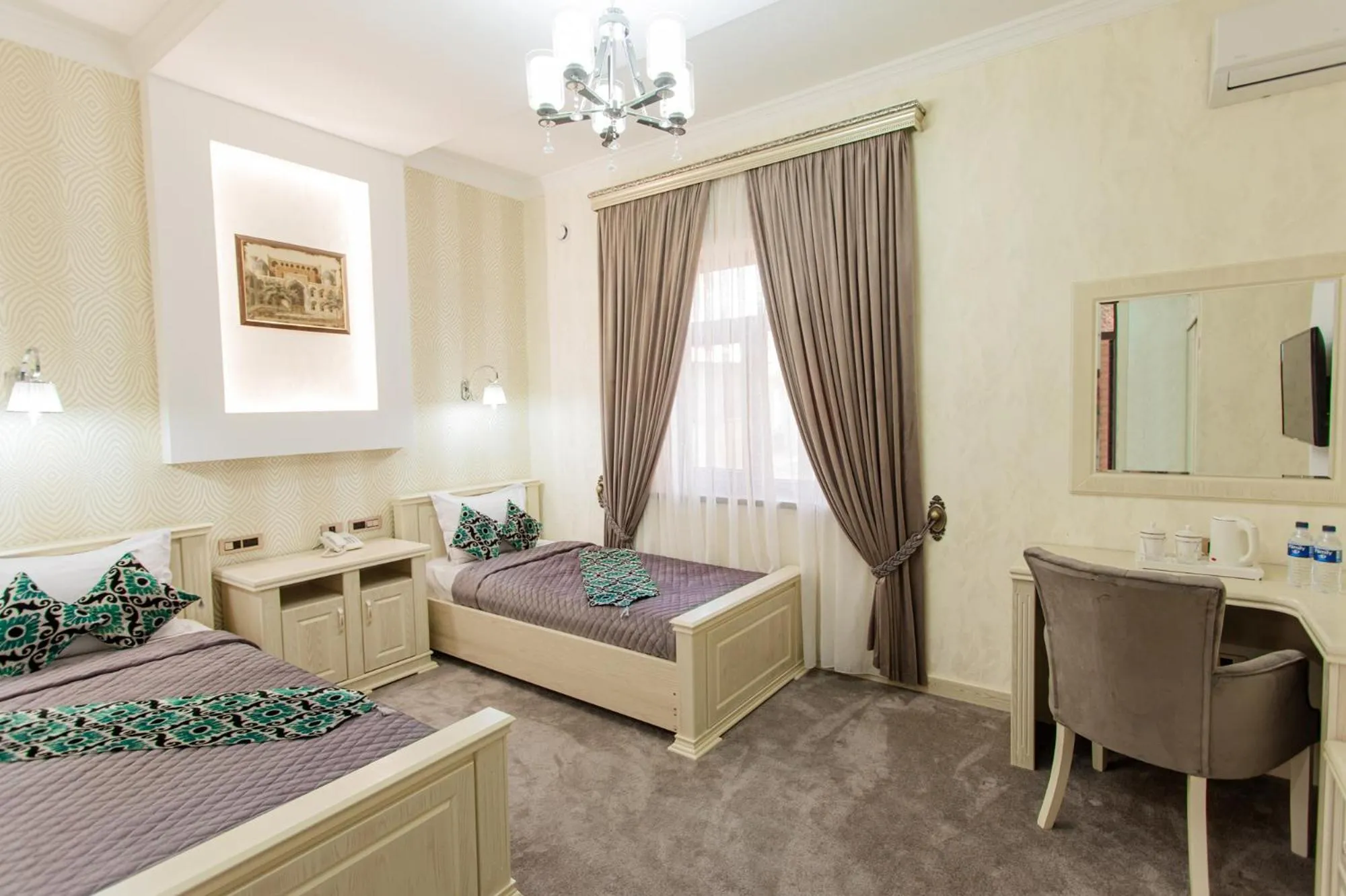 Photo of the whole room, Bed in Shaxzoda Elite Hotel