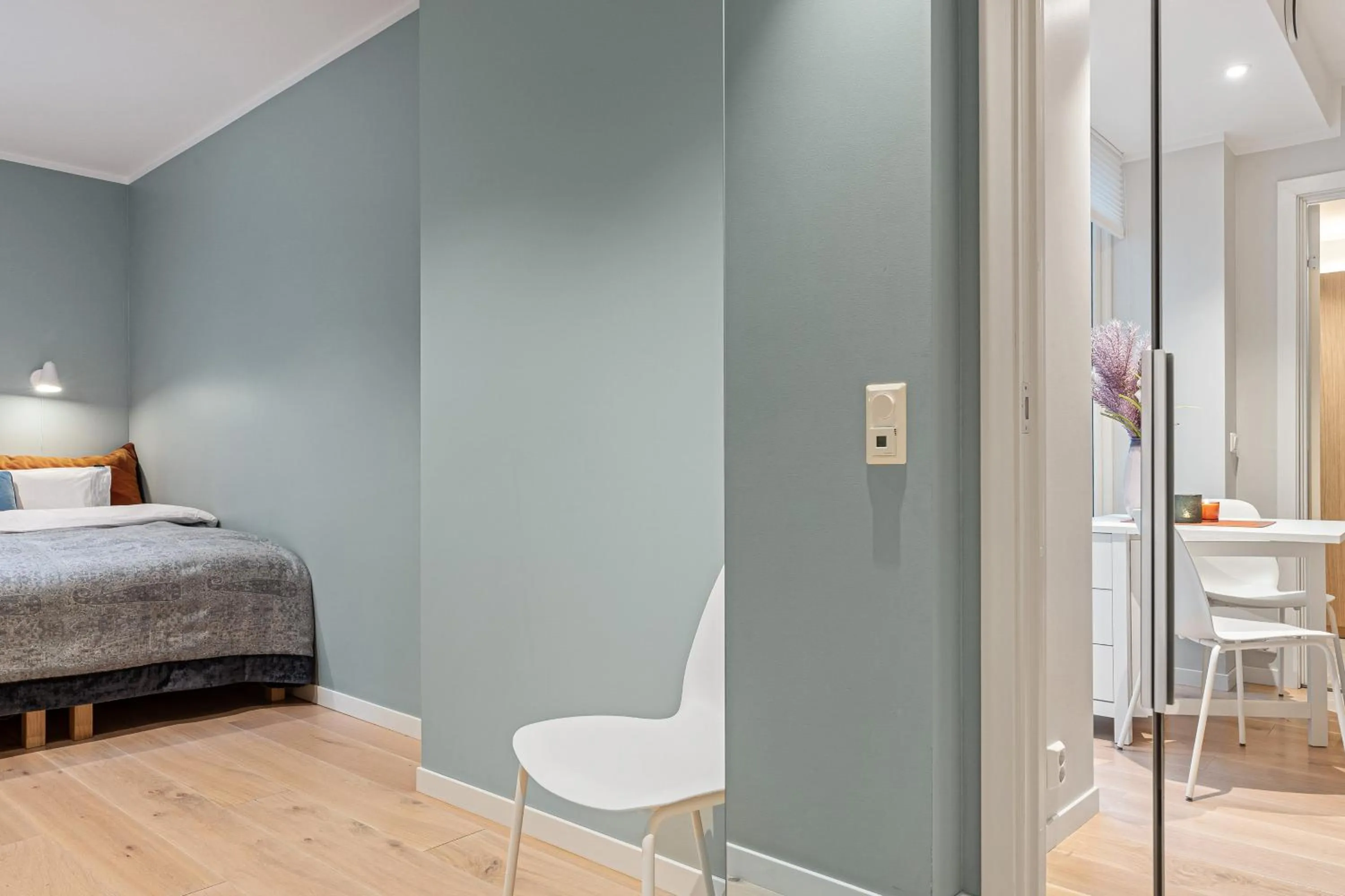 Bed in Høyden Apartments