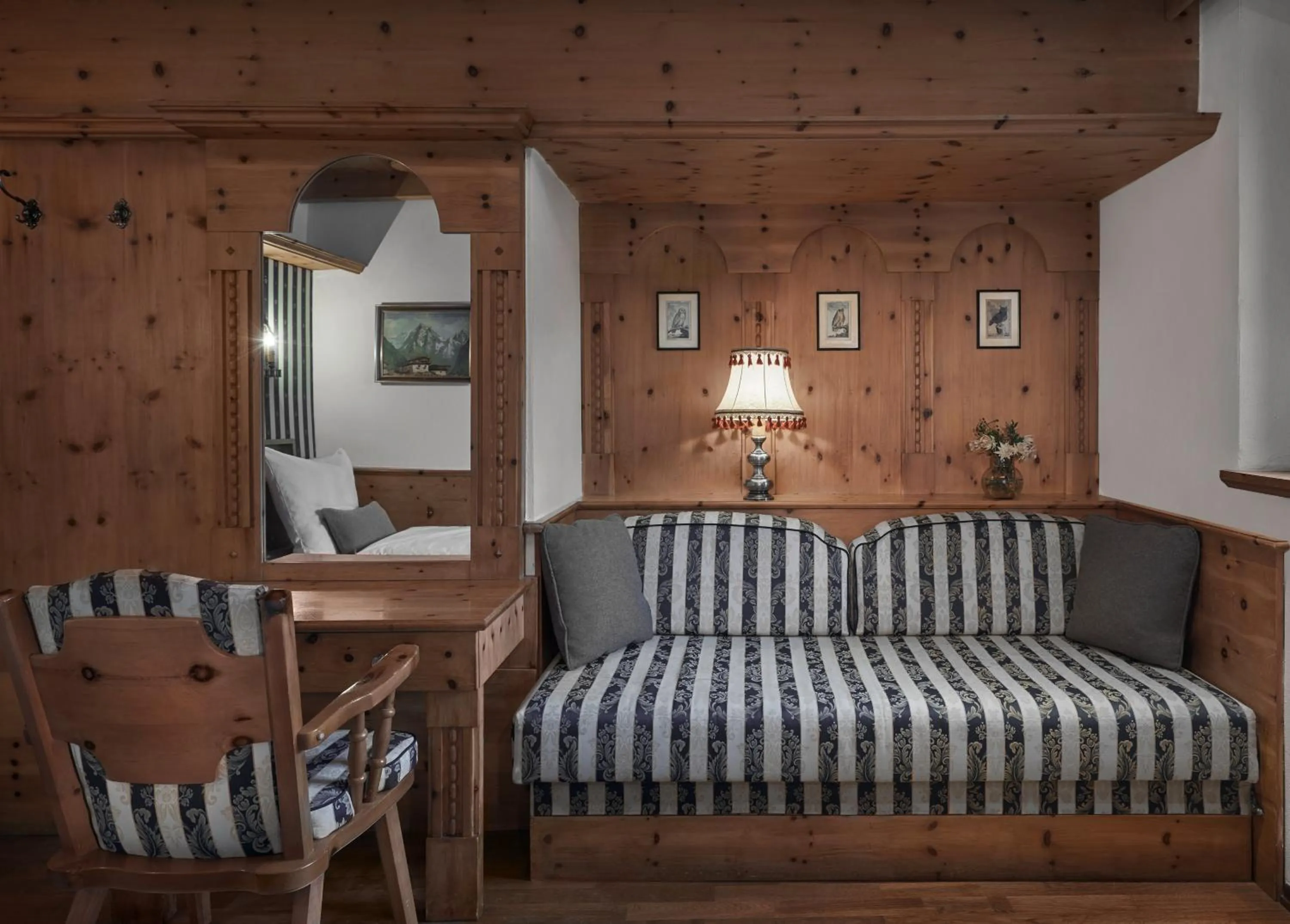 Seating area, Bed in Hotel Goldener Greif