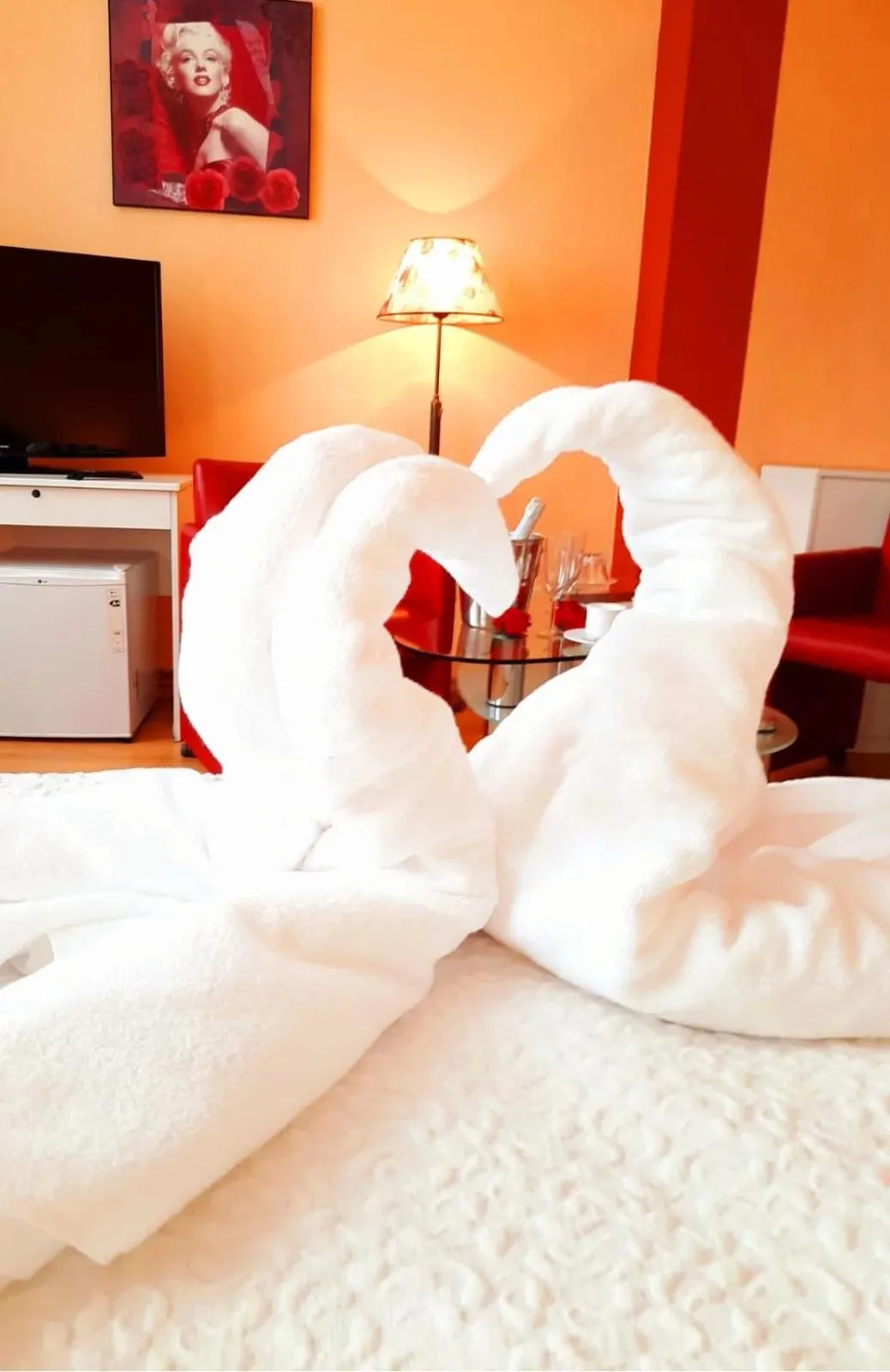 Bed in Hotel Bursztyn