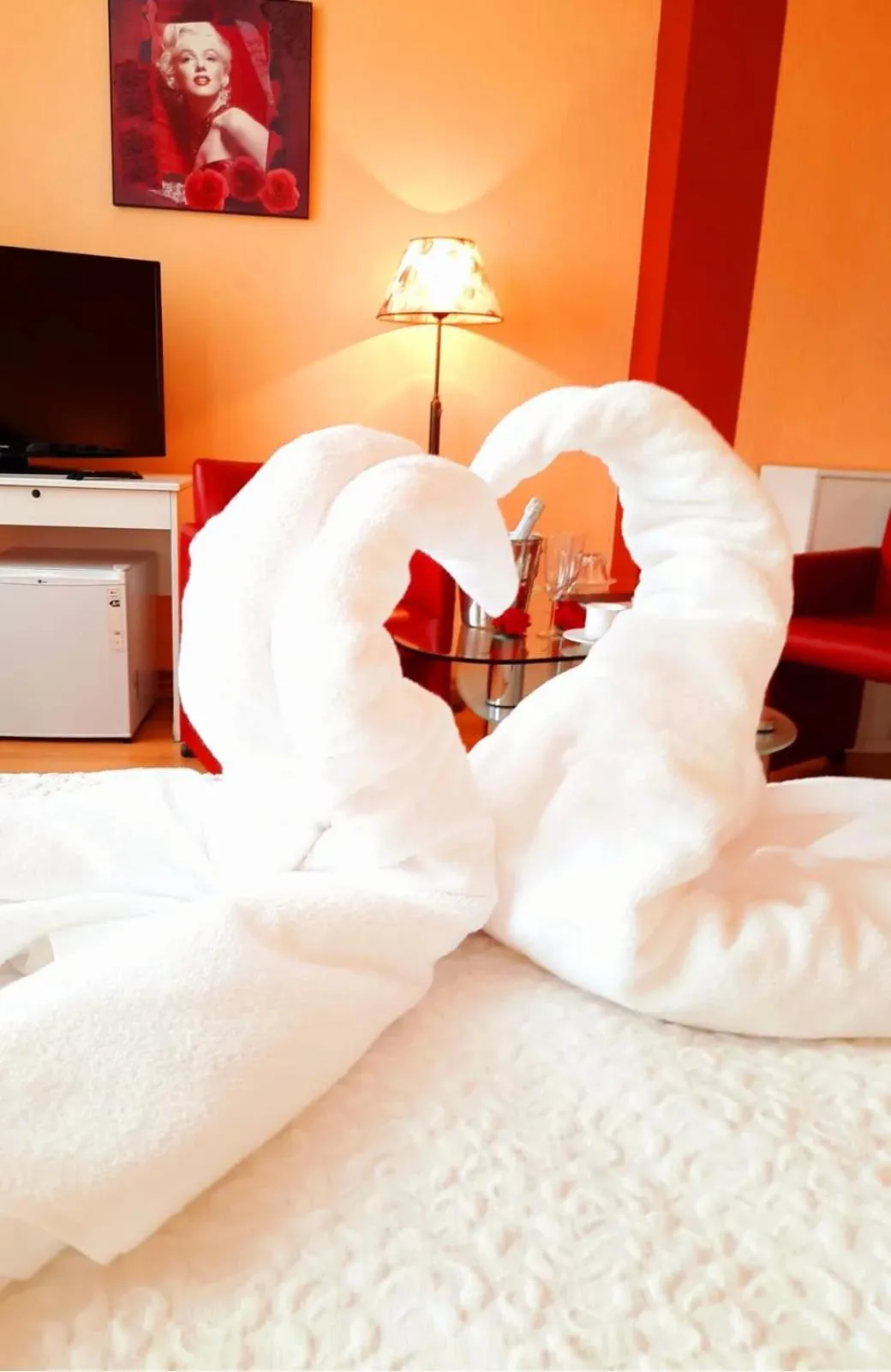 Bed in Hotel Bursztyn