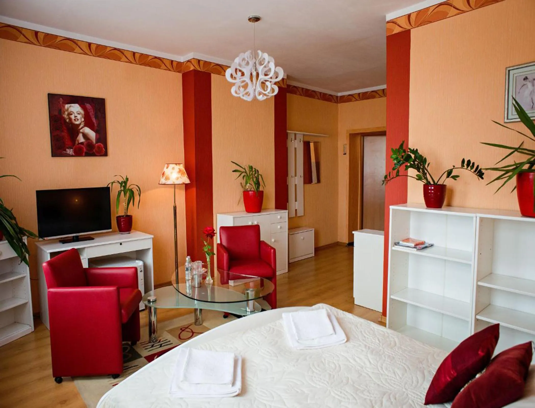 Bed in Hotel Bursztyn