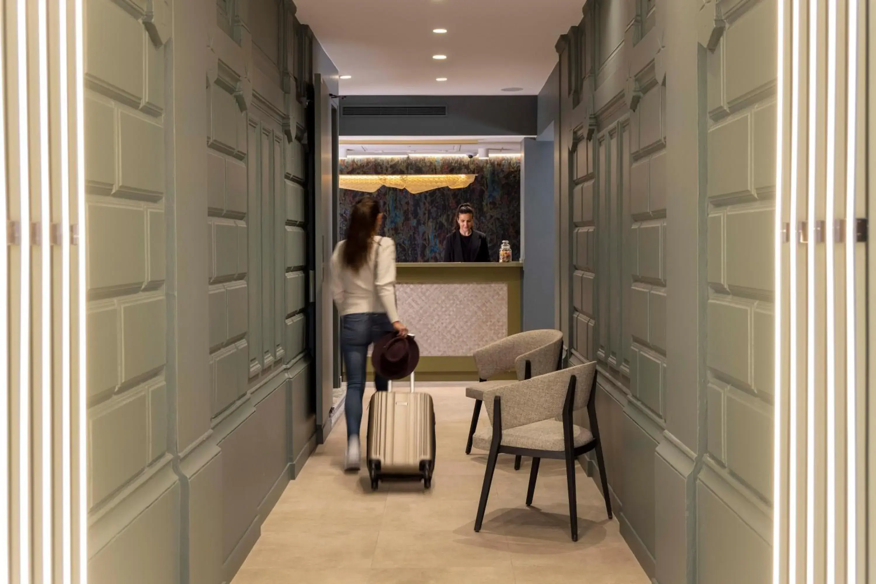 Lobby or reception in Grand Hôtel Lévêque Lobby or reception in Grand Hôtel Lévêque